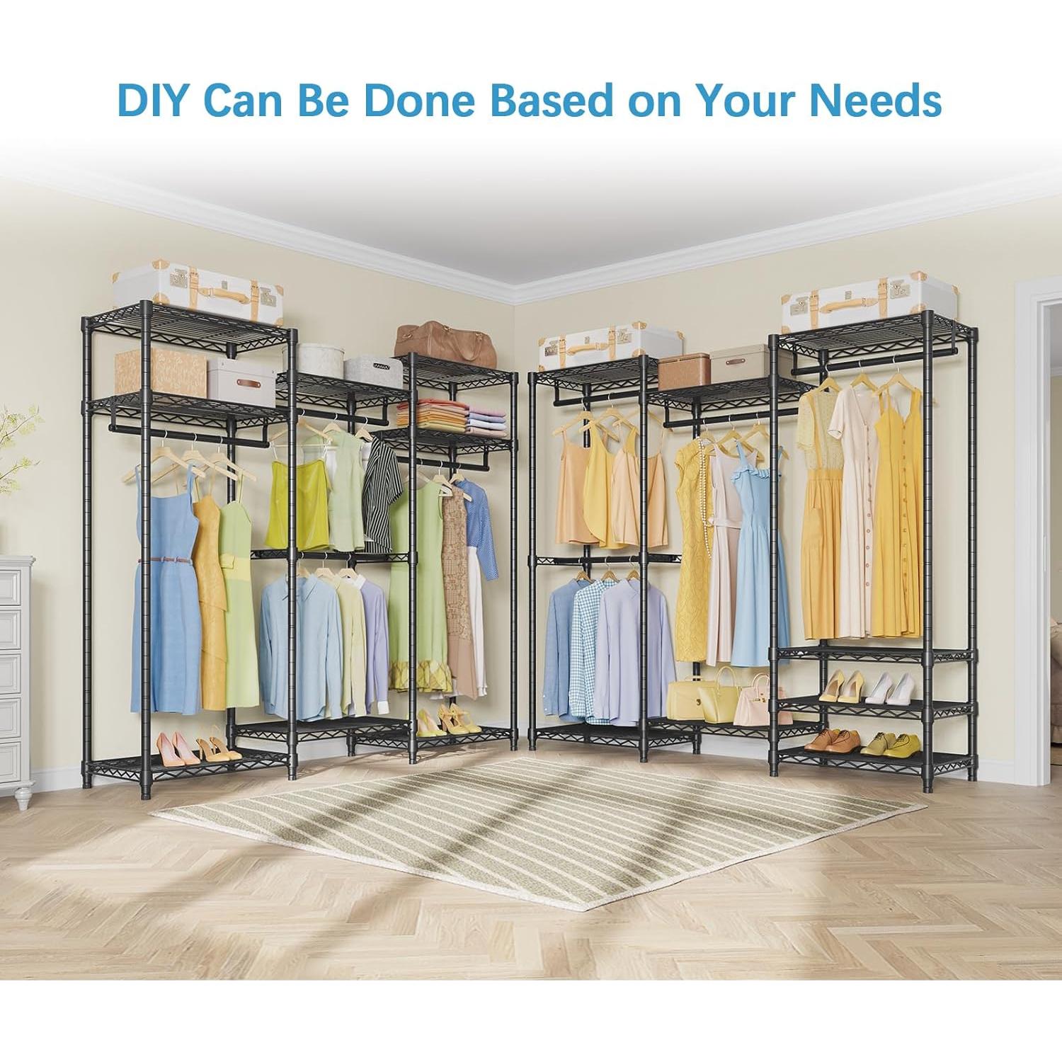 Armario Portátil VIPEK V5 Mediano Negro con 8 Estantes