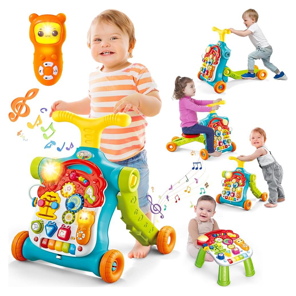 Andador 5 en 1 TERRAMUS para Bebés - Azul Lago, Multifuncional