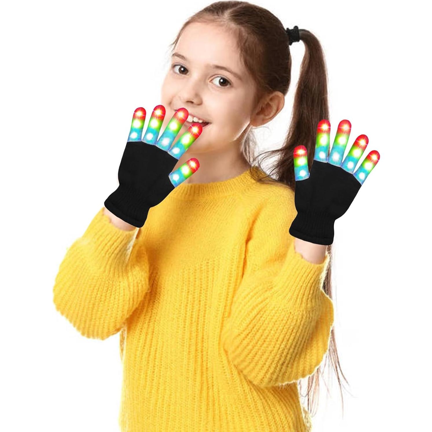 Guantes LED Brillantes para Niños y Adultos - Xinqiang