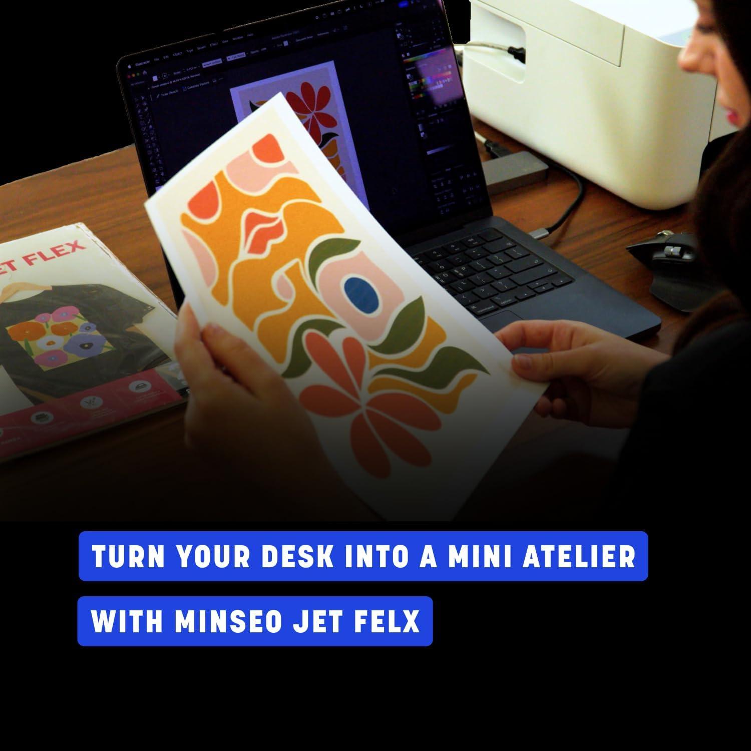 Vinilo de Transferencia Térmica MINSEO Jet Flex 10 Hojas 21.6x27.9 cm