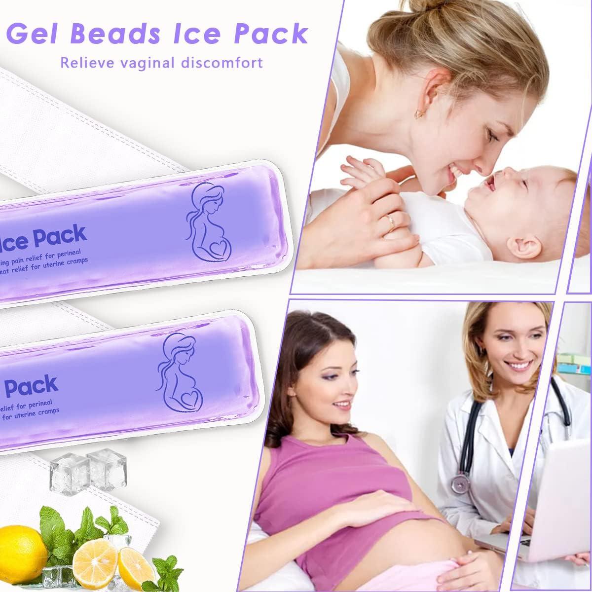 Paquetes de Hielo Perineales Reutilizables Couleurs - 2 Almohadillas + 5 Mangas