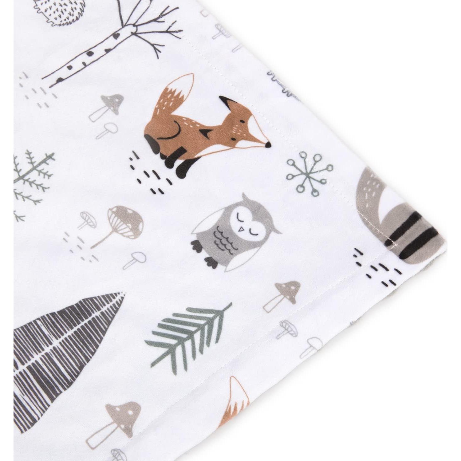 Manta para Bebés HOMRITAR Suave Minky Zorros 75 x 100 cm