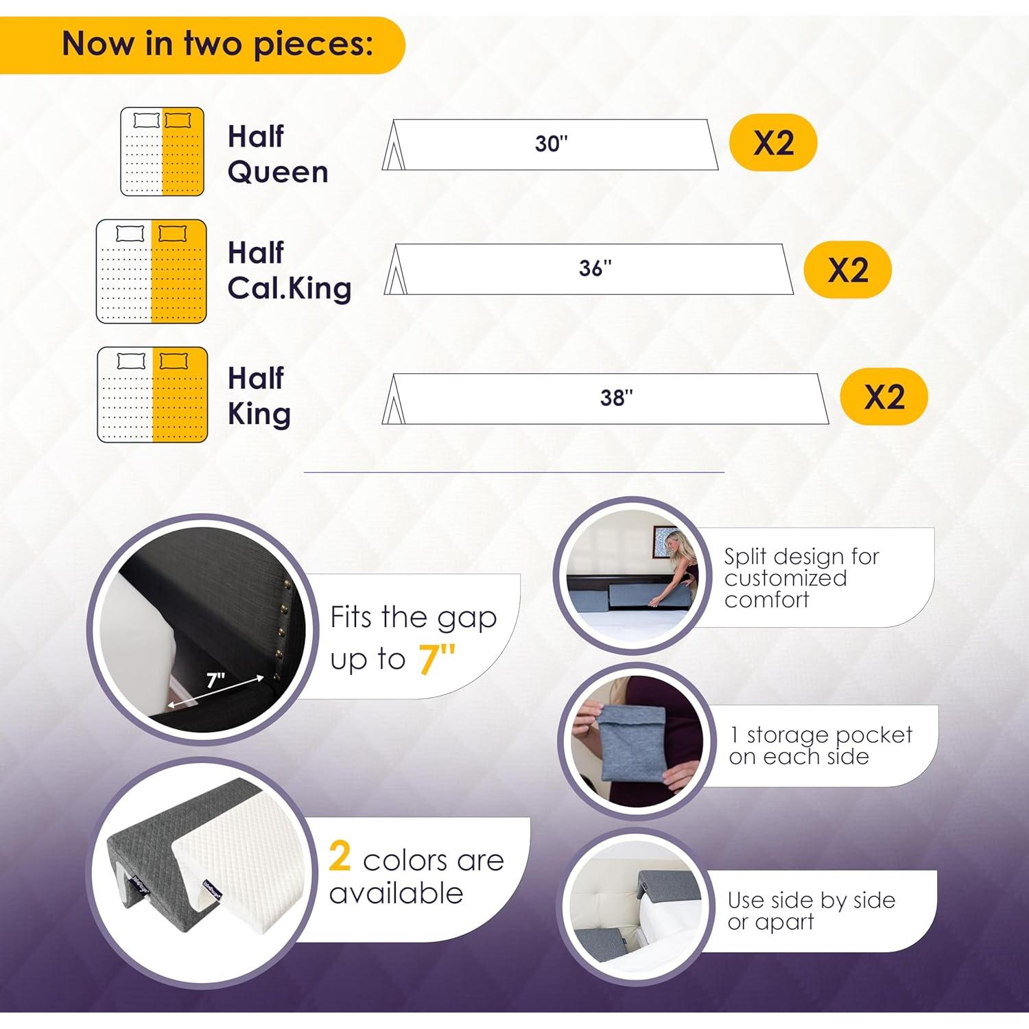 Juego de Almohadas en Cuña XetraDesign Media Reina 30 cm (2-pk)