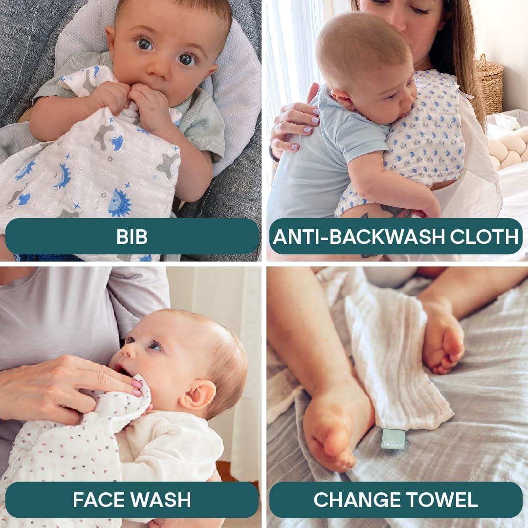 Koala Babycare 5 Paquete Paños de Muselina para Eructar 50.8x25.4 cm