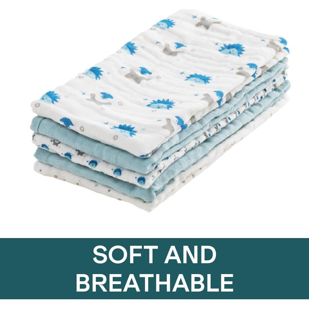 Koala Babycare 5 Paquete Paños de Muselina para Eructar 50.8x25.4 cm