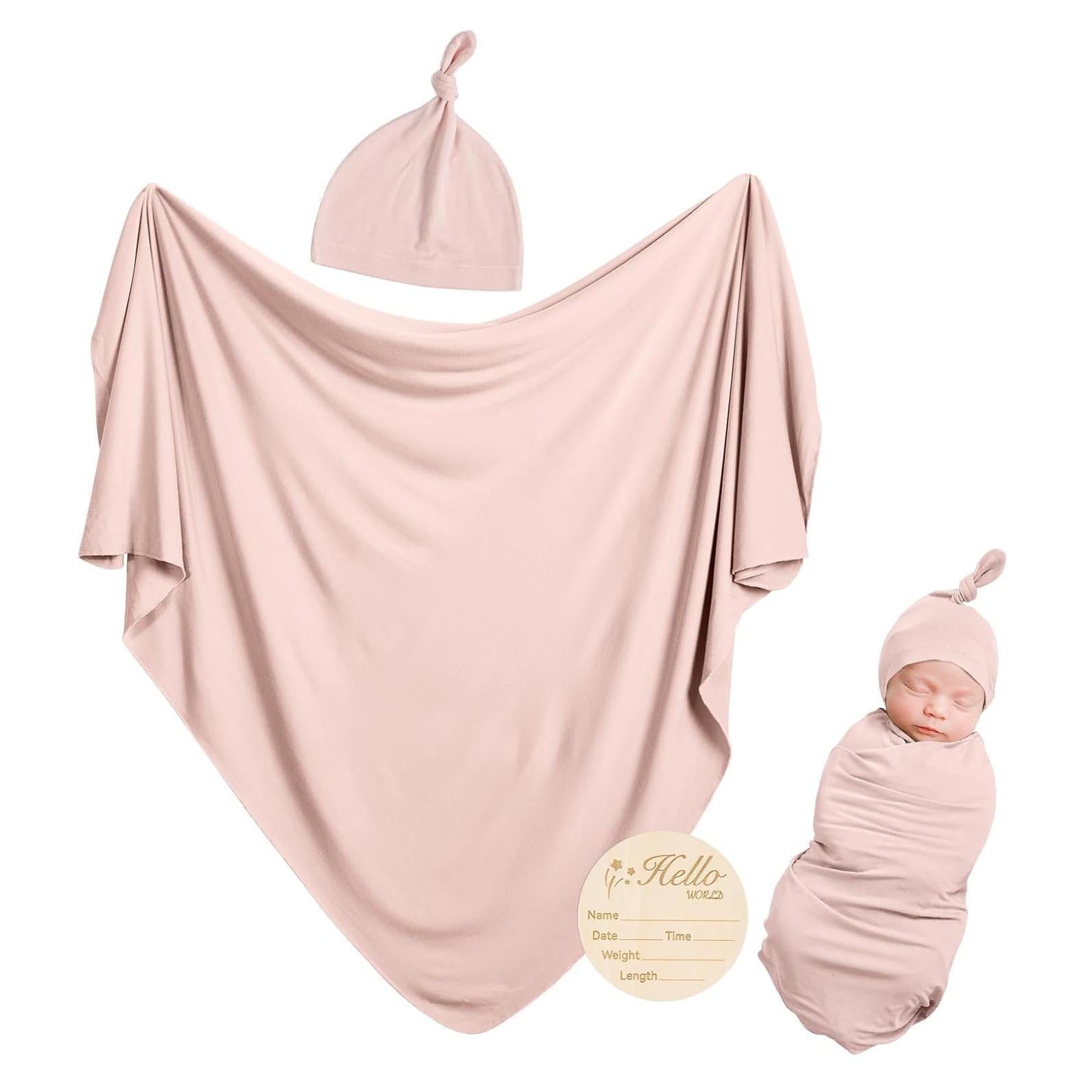 Manta de Envueltura BubblePanda Rosa 88.9x88.9 cm Suave