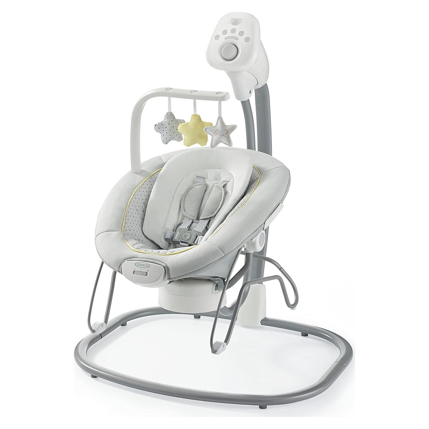 Columpio y Silla de Bebé Graco Sway2Me Watson con Música