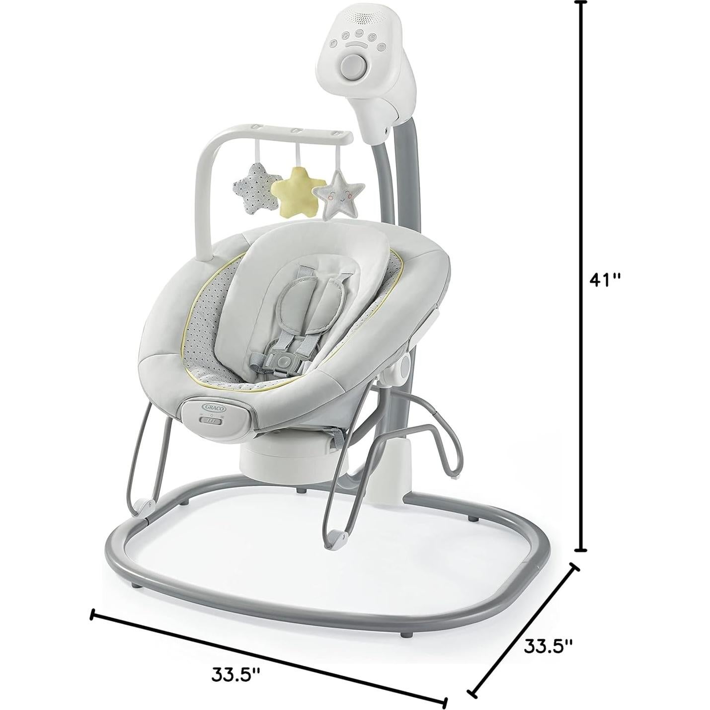 Columpio y Silla de Bebé Graco Sway2Me Watson con Música