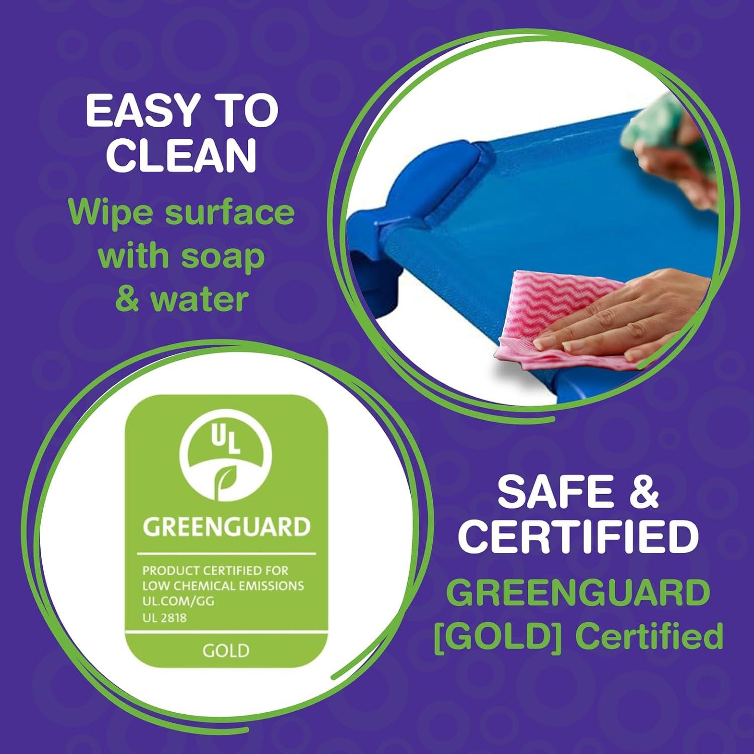 Camas apilables Sprogs para niños - Paquete de 6, Azul