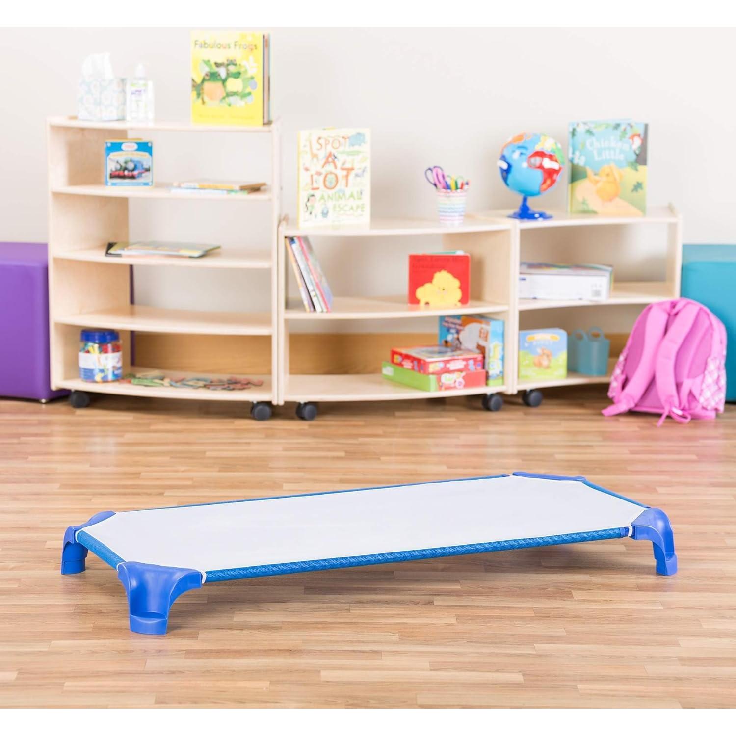 Camas apilables Sprogs para niños - Paquete de 6, Azul