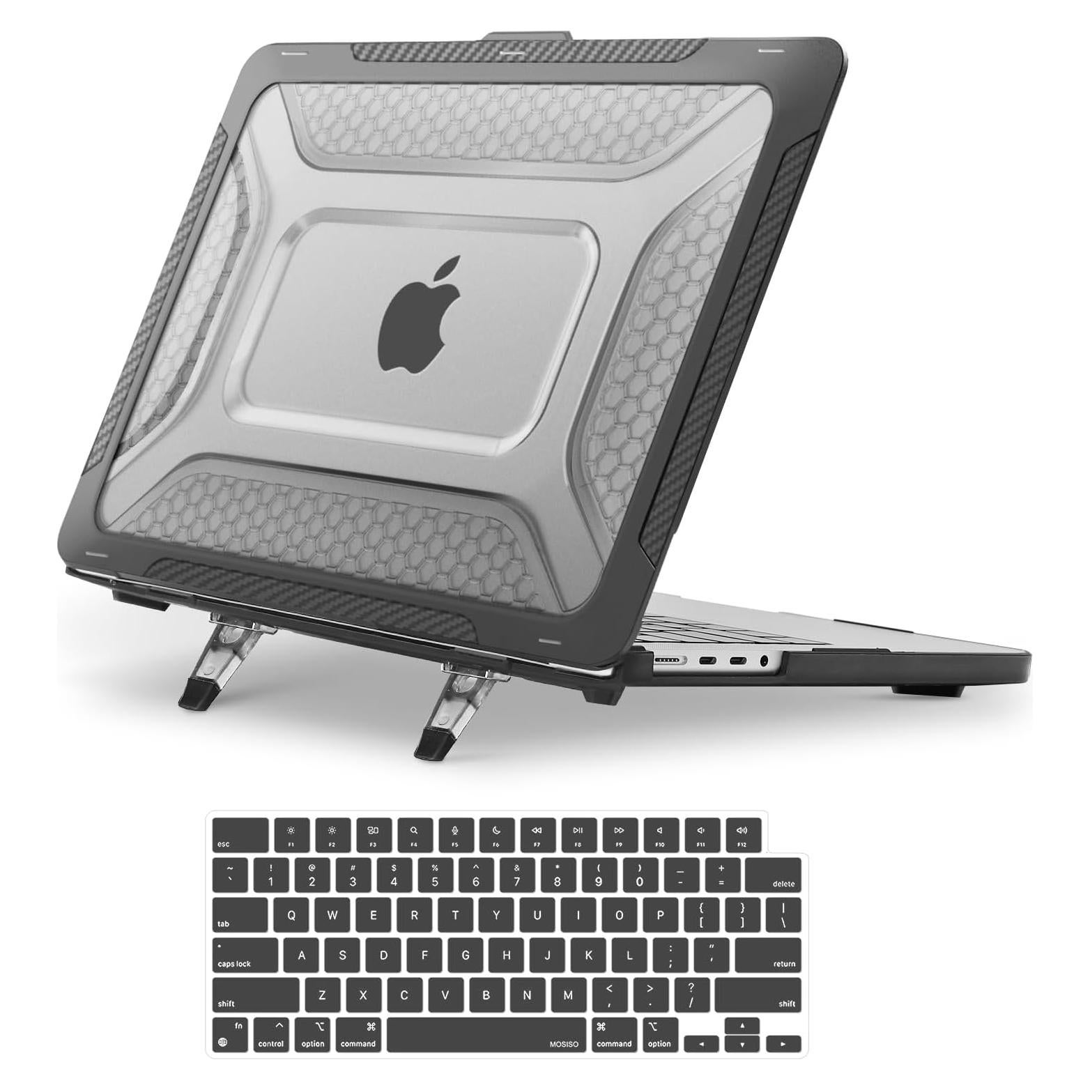 Funda Dura Mosiso para MacBook Pro 14" 2025-2021, Negro