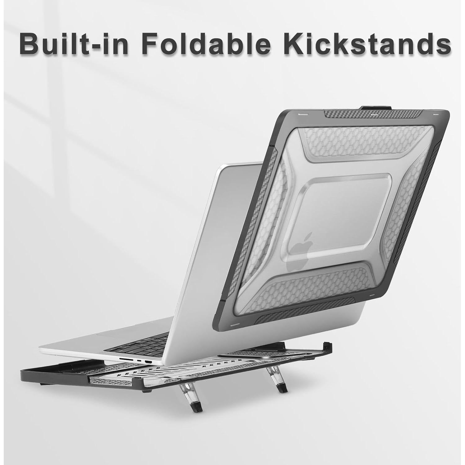 Funda Dura Mosiso para MacBook Pro 14" 2025-2021, Negro