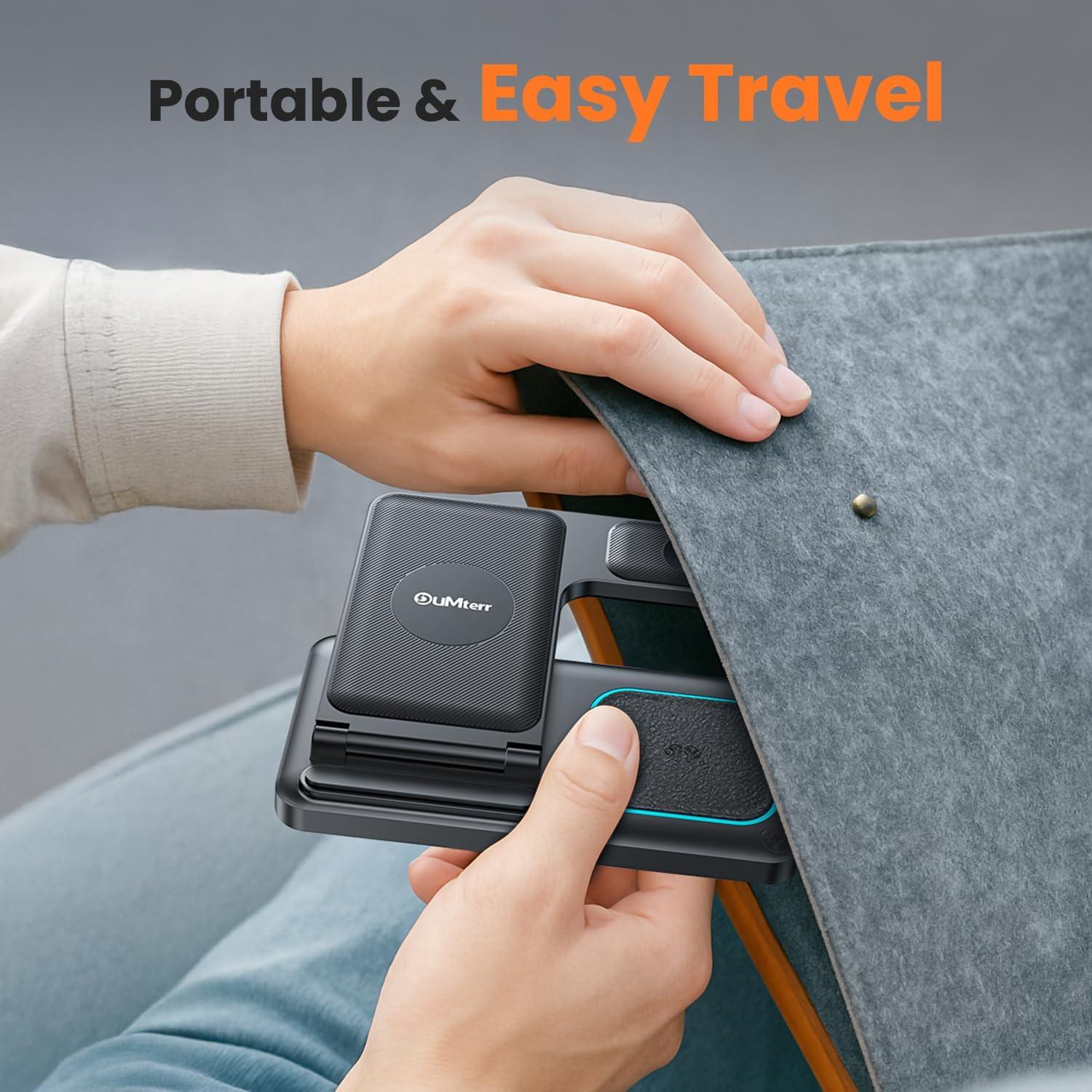 Cargador Inalámbrico 3 en 1 DUMTERR para iPhone y Apple Watch