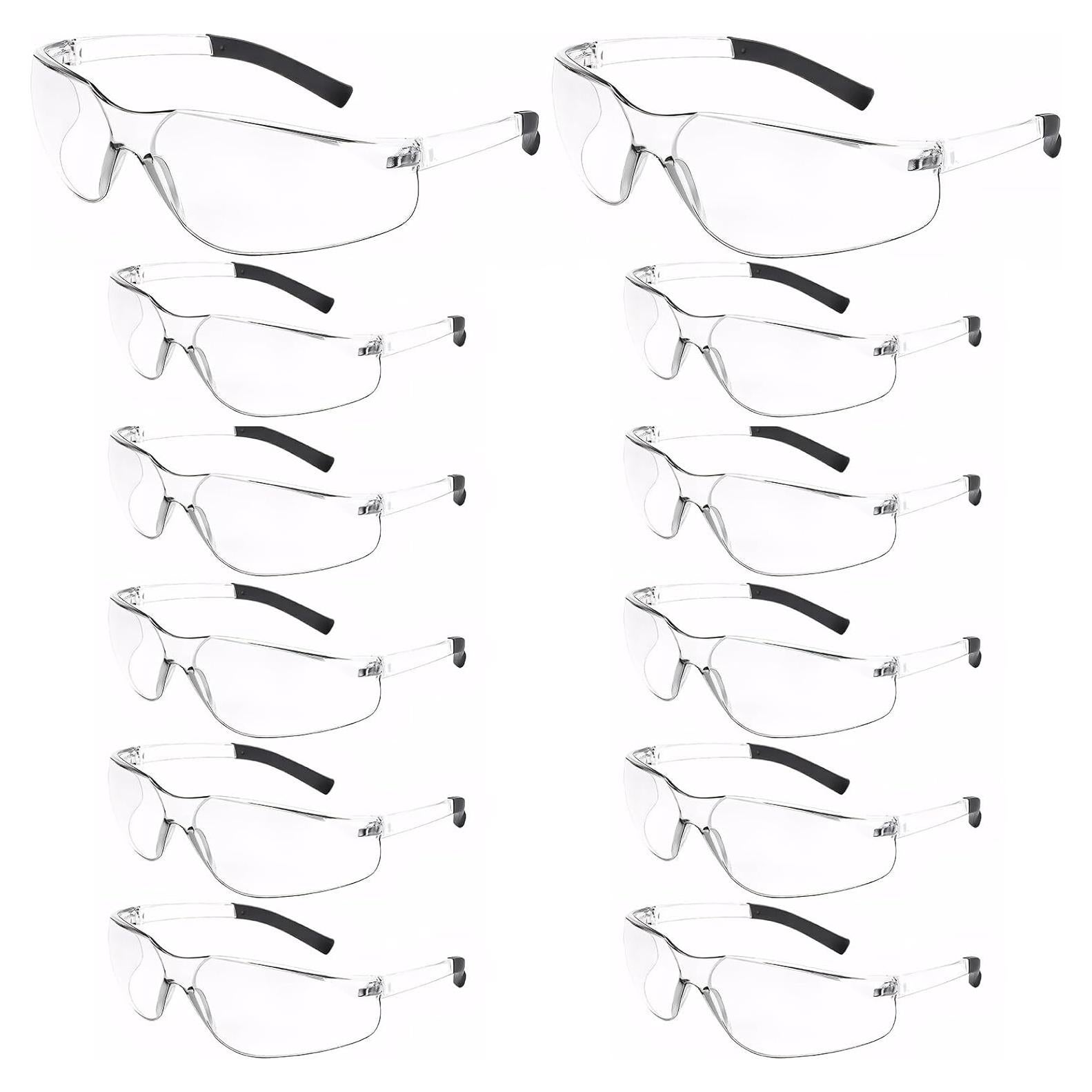 Gafas de Seguridad MIUSKATL ANSI Z87.1 - 12 Pares Resistentes