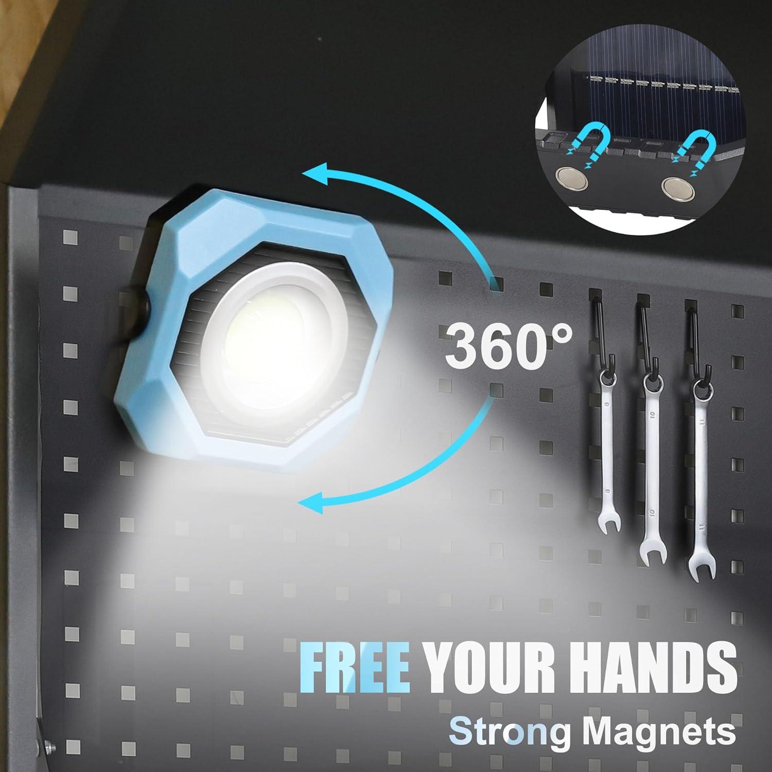 Luz de Trabajo Solar LED SEAMAGIC 500LM Magnética 360° Rosa