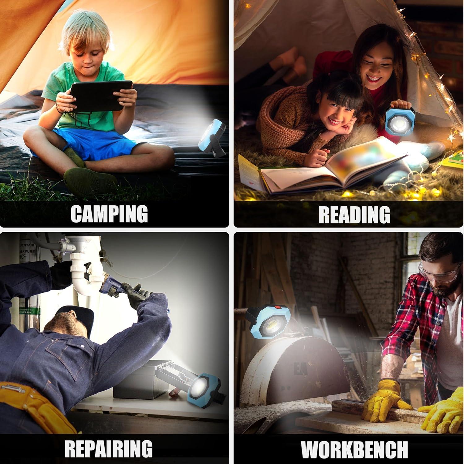 Luz de Trabajo Solar LED SEAMAGIC 500LM Magnética 360° Rosa