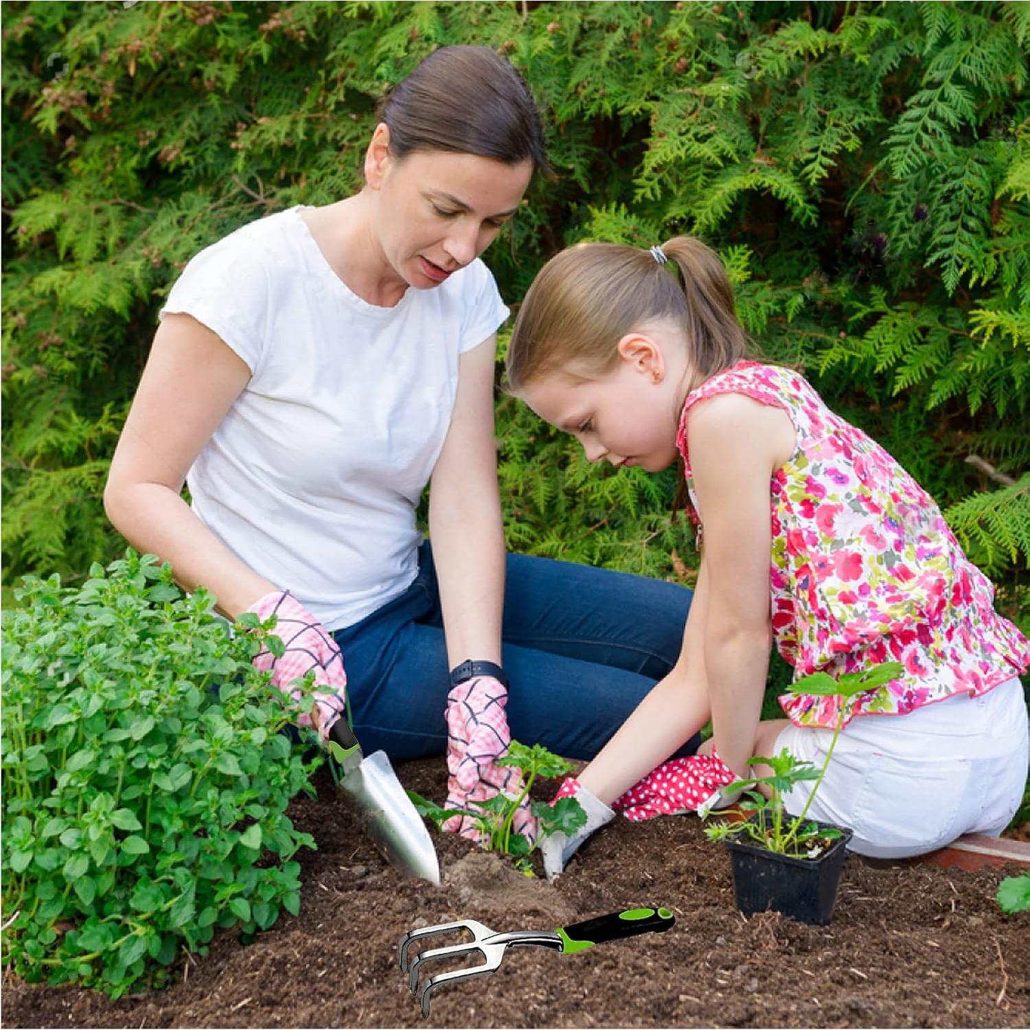 Juego de Herramientas de Jardín YEATOUNG 3 Piezas Ergonómico