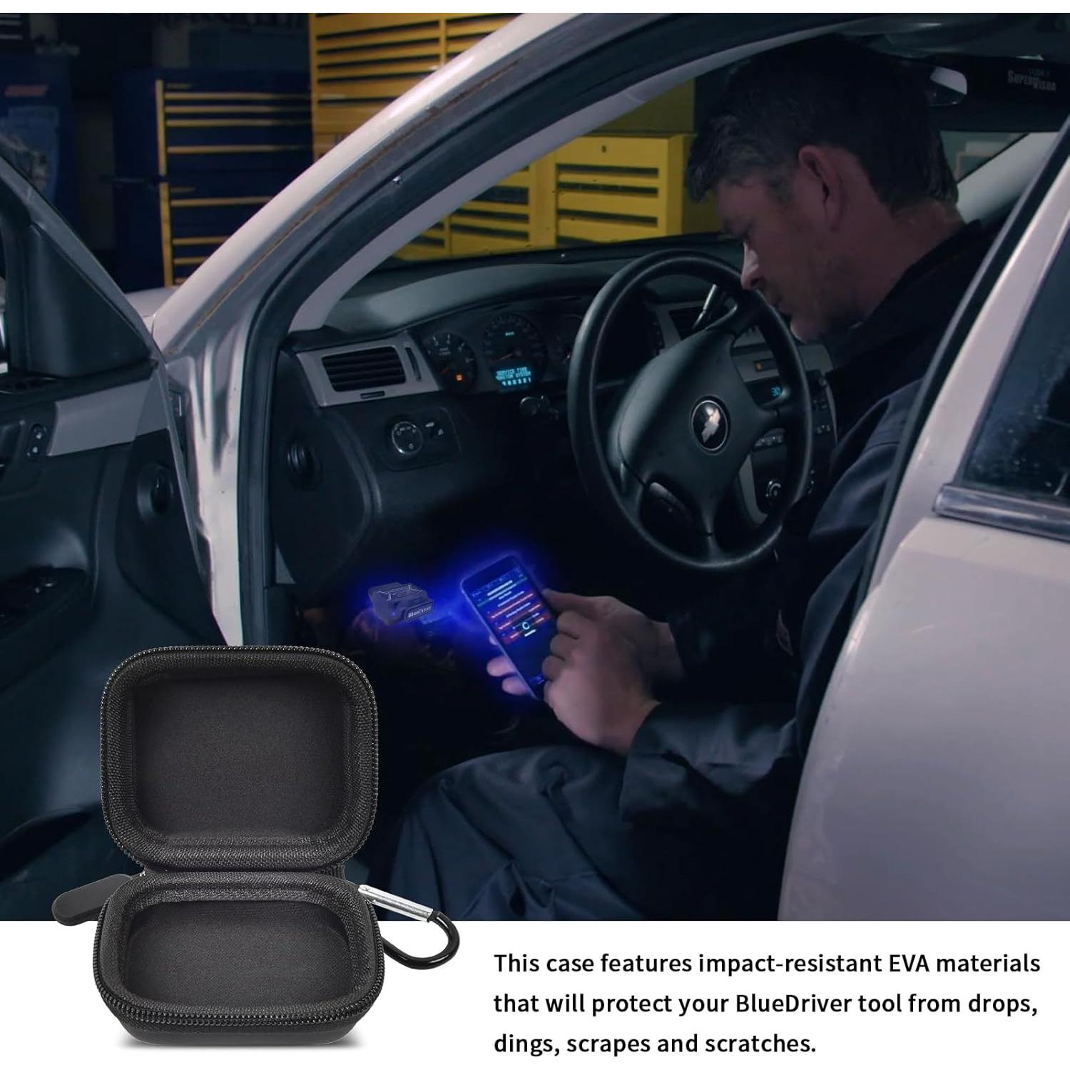 Funda Protectora Comecase para Escáner OBDII BlueDriver - Negro