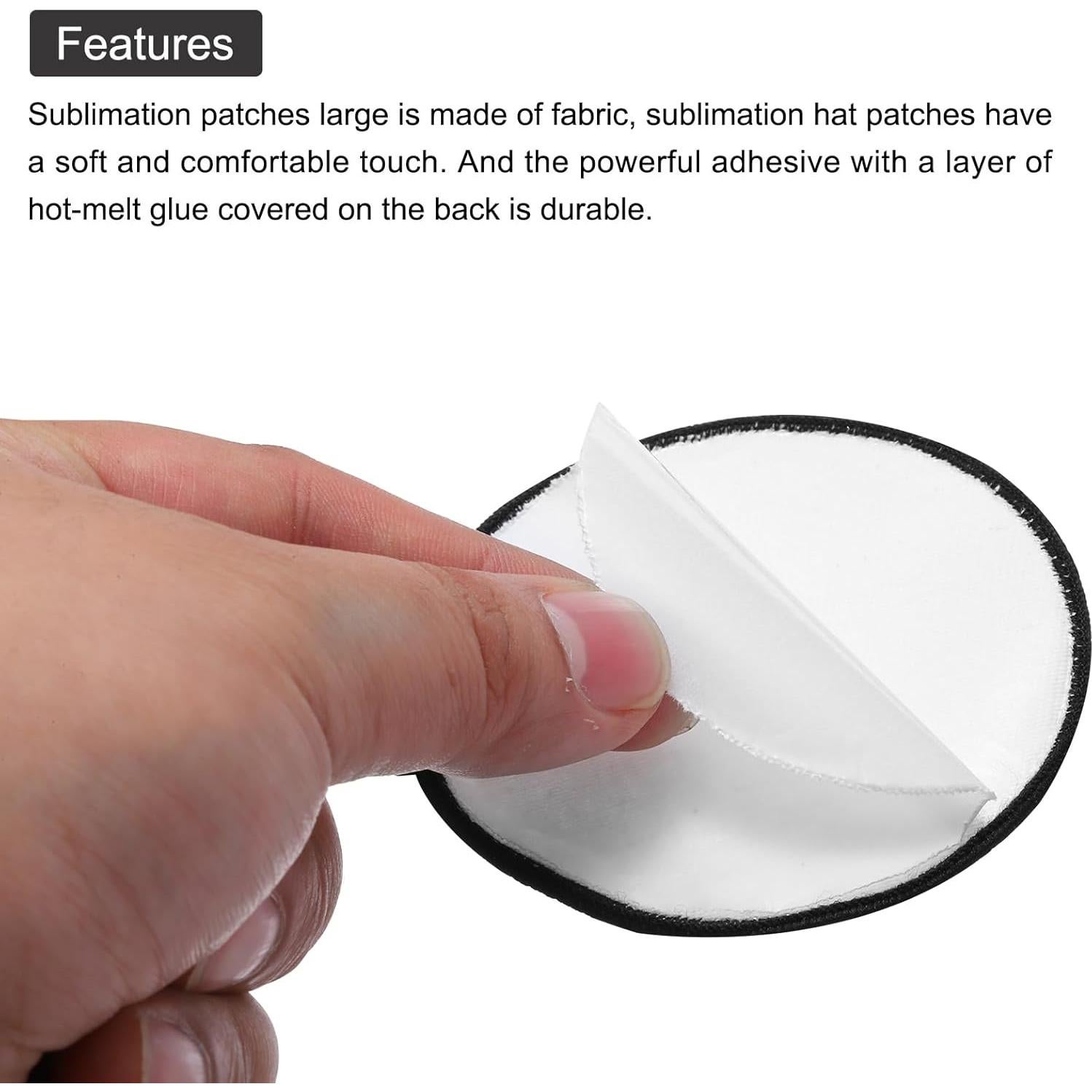 Parches de Sublimación MECCANIXITY 15pcs 7.5cm Redondos