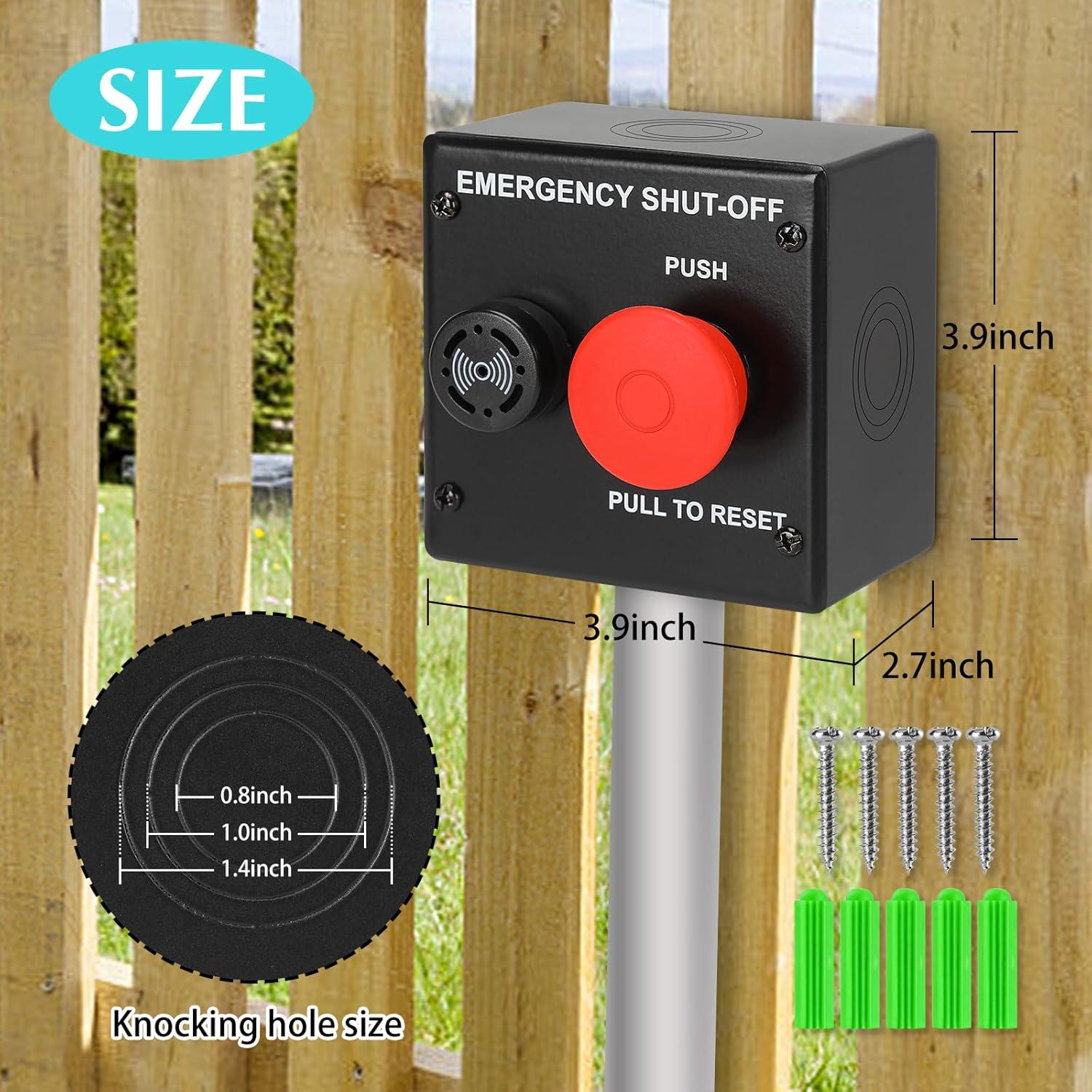 Interruptor de Apagado de Emergencia Haoguo 24VDC para Spa y Piscina