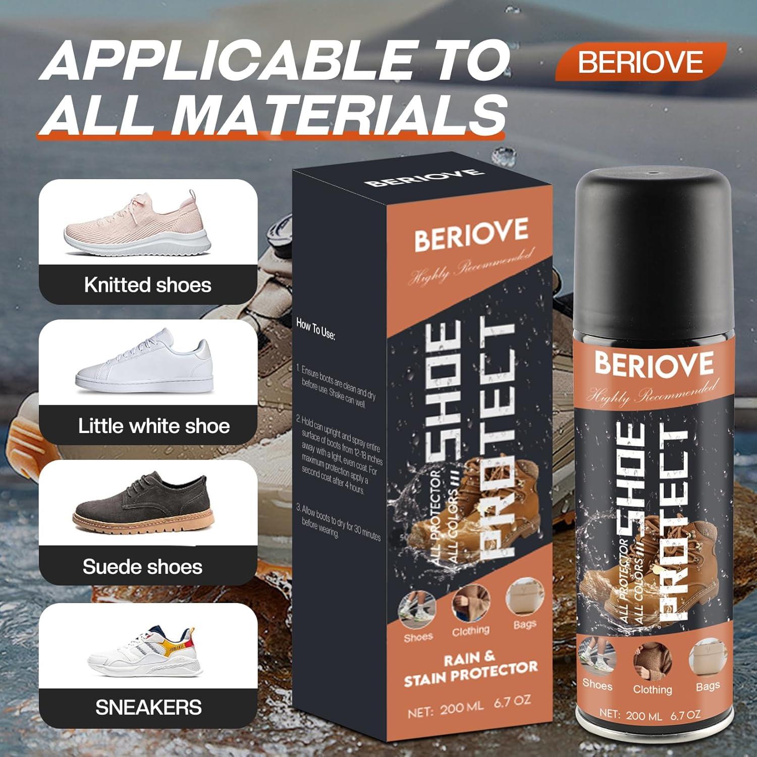 Spray Protector de Zapatos BERIOVE - Impermeabilizante 200 ml