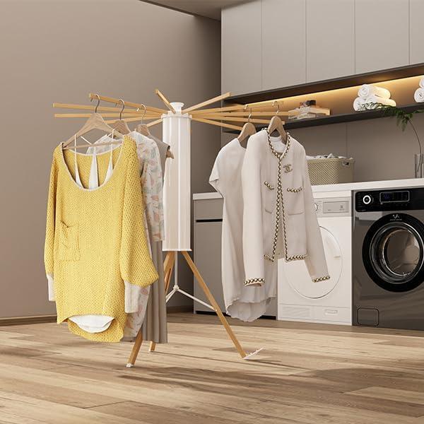 Soporte de Secado Plegable Dr.DJ 12 Brazos Madera 20.41 kg