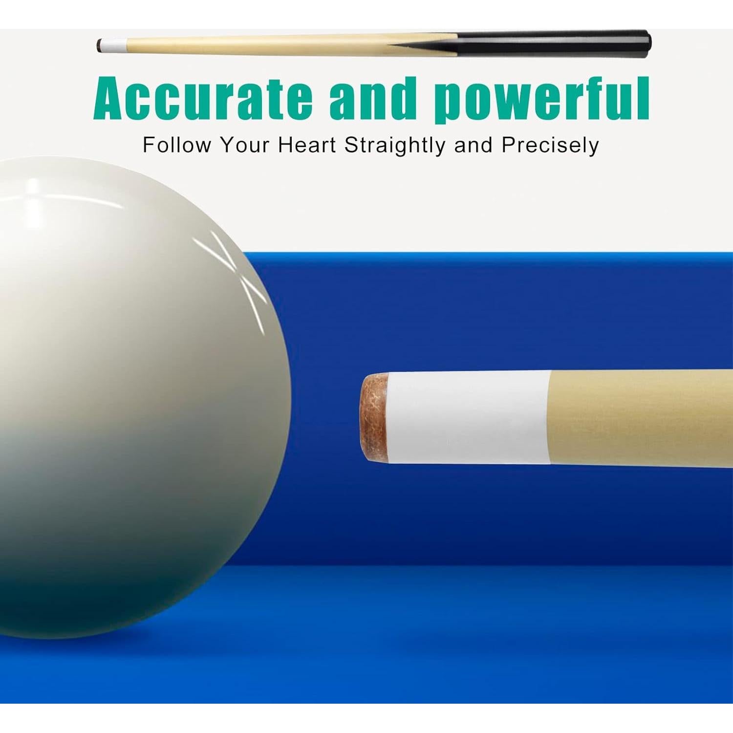 Palos de Billar de Madera VANLAN 91.44 cm Juego de 2