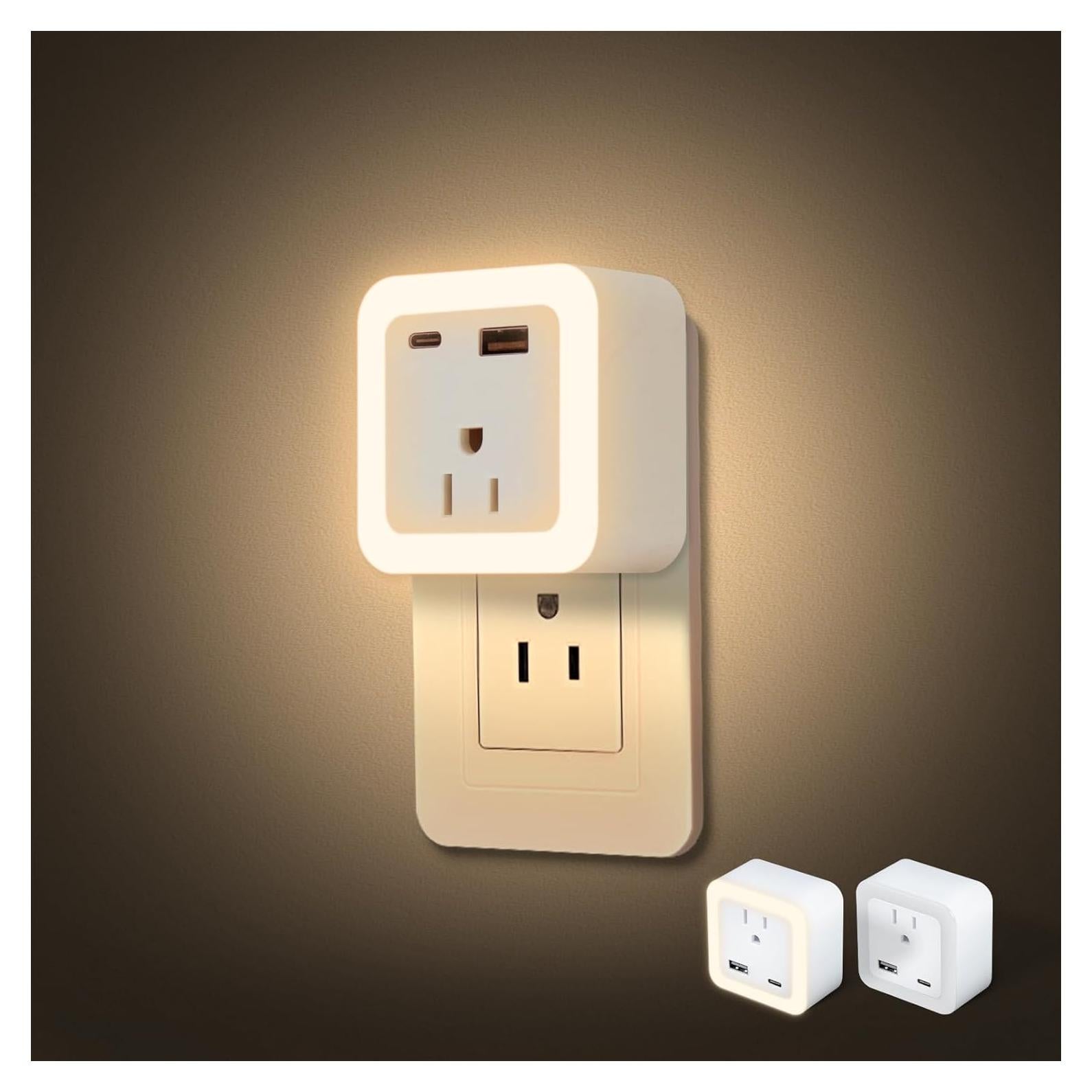 Luz Nocturna Enchufable JackonLux ECL02-2PK 3000K Paquete 2