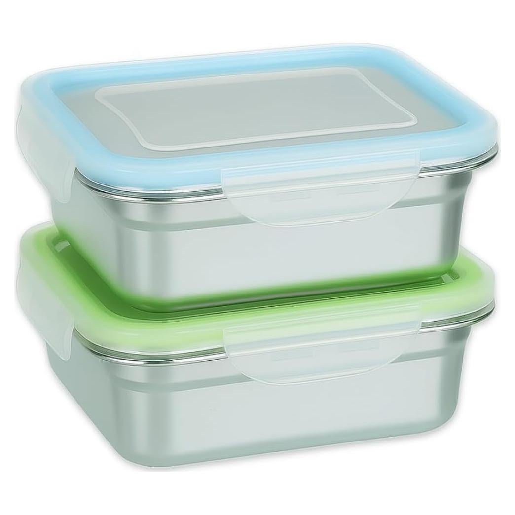 Juego de 2 Contenedores de Sándwich Acero Inoxidable SnapMate