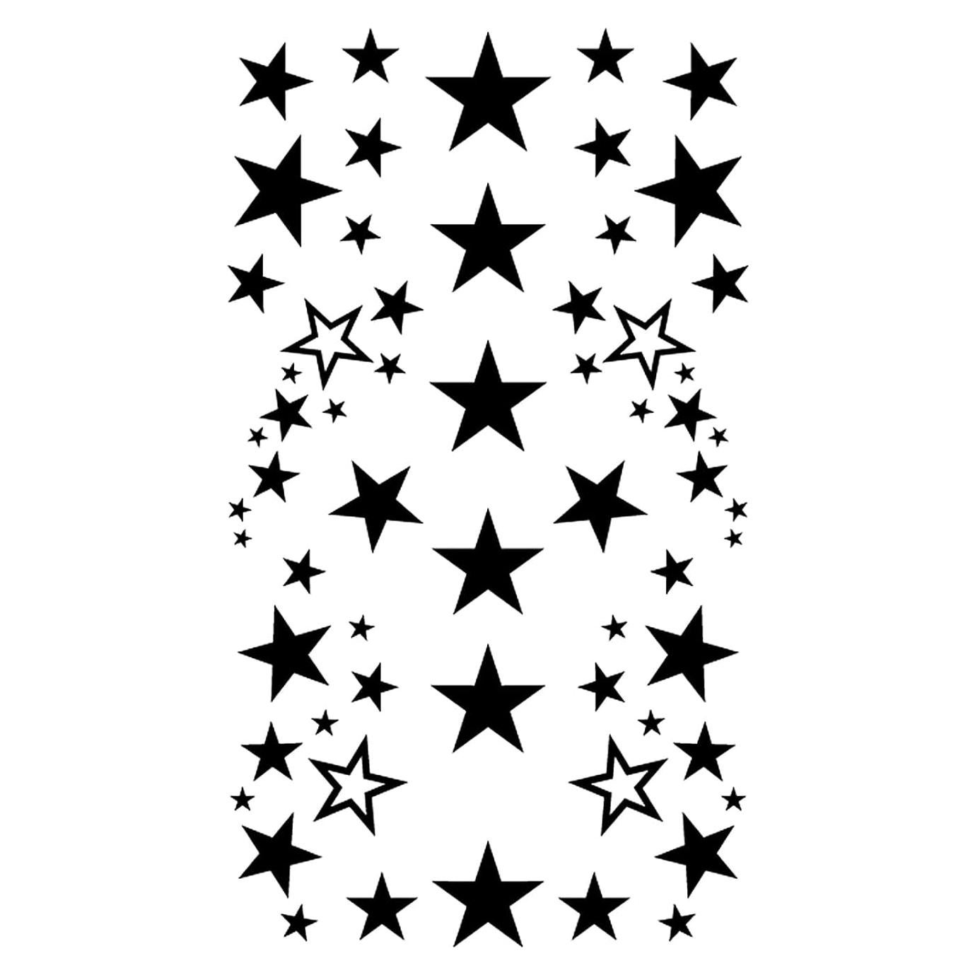 Tatuaje Temporal Impermeable MapofBeauty Estrella Negra 10x20.5cm