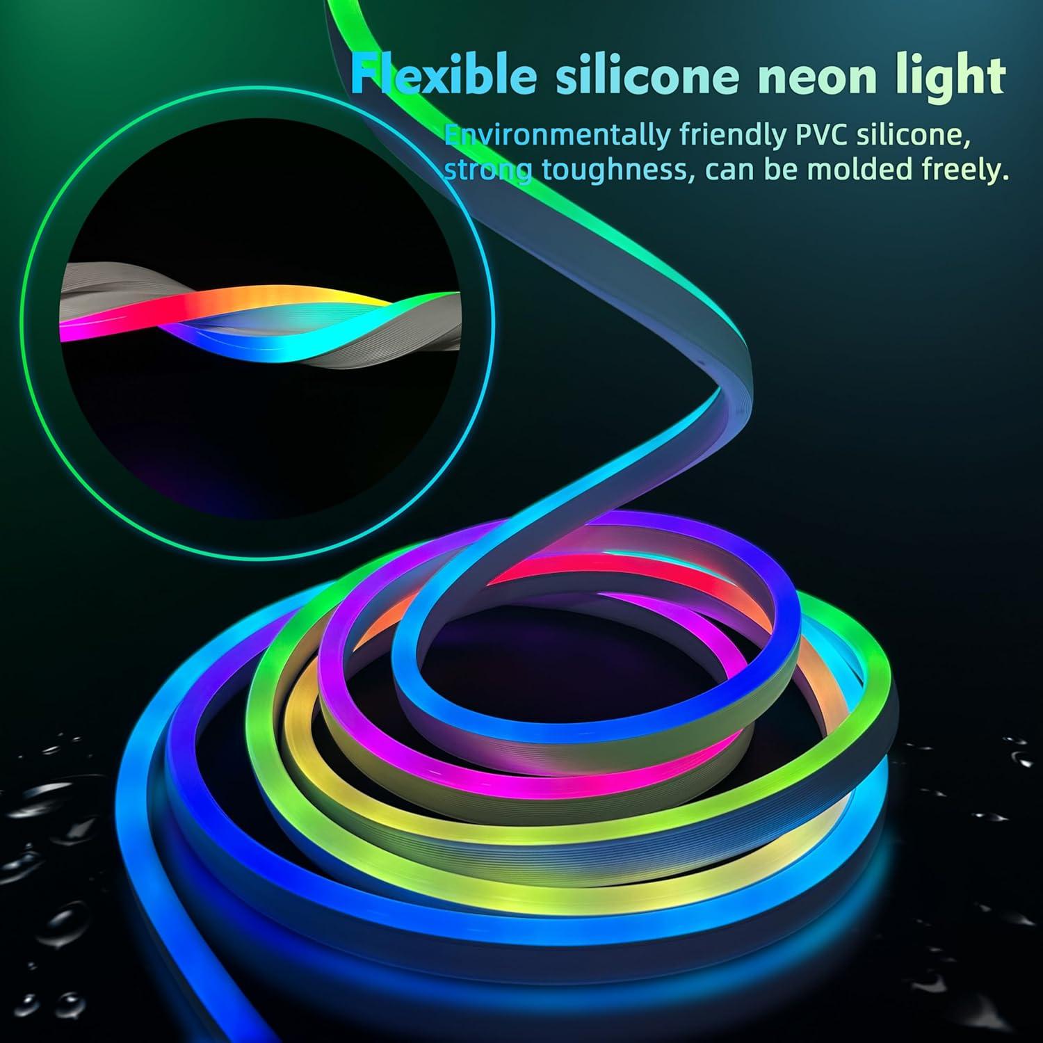 Luces de Cuerda LED Neón 5M XSY - Impermeables y Flexibles