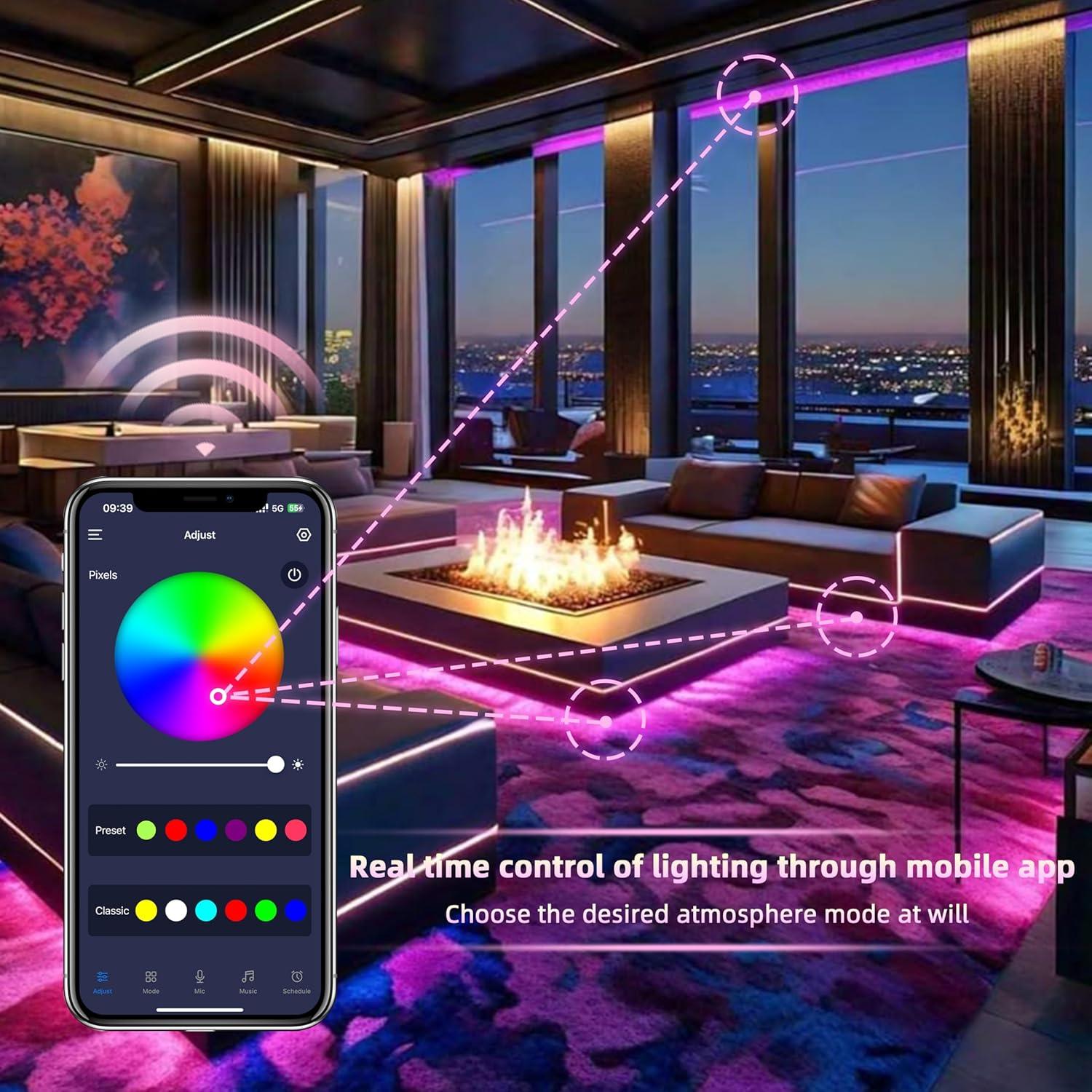 Luces de Cuerda LED Neón 5M XSY - Impermeables y Flexibles