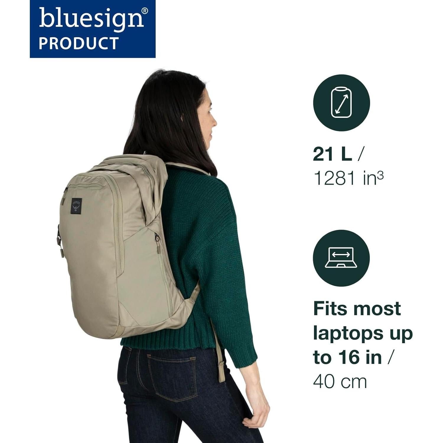 Mochila Osprey Aoede 21L Unisex Azul Antiguo con Compartimento Laptop