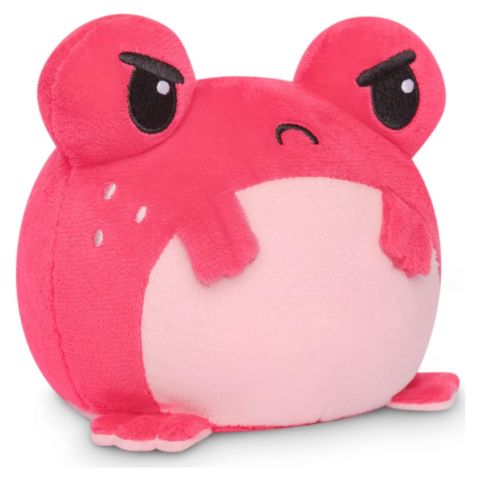 Peluche Reversible TeeTurtle Rana Fresa Antiestrés 10.2 cm