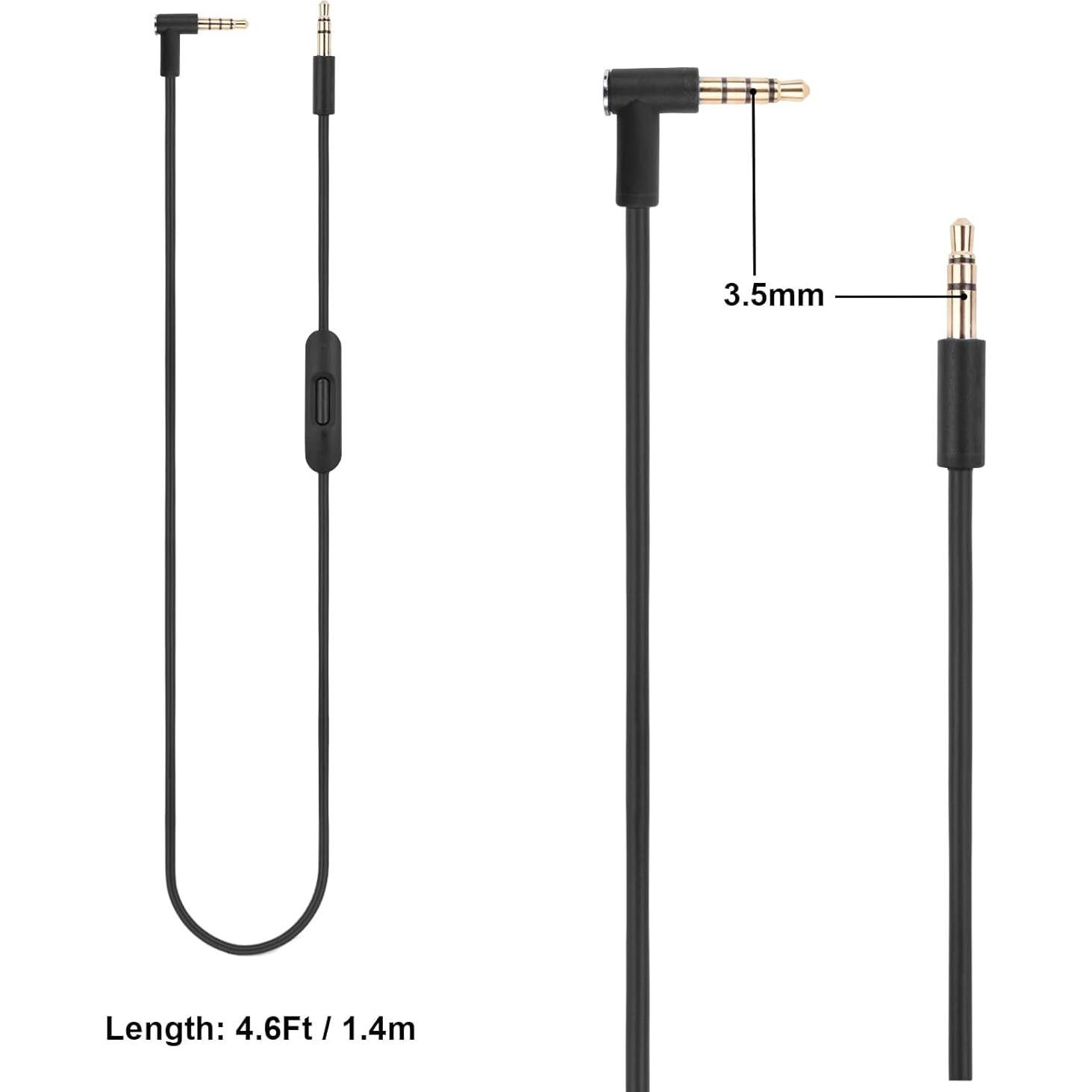 Cable de audio de reemplazo Hizsoaor 1.4m con micrófono y control