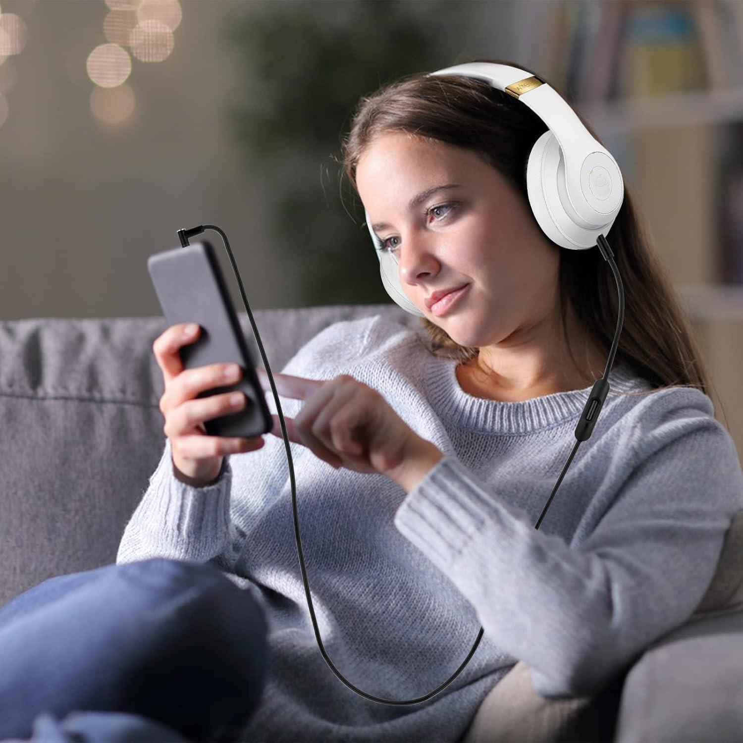 Cable de audio de reemplazo Hizsoaor 1.4m con micrófono y control