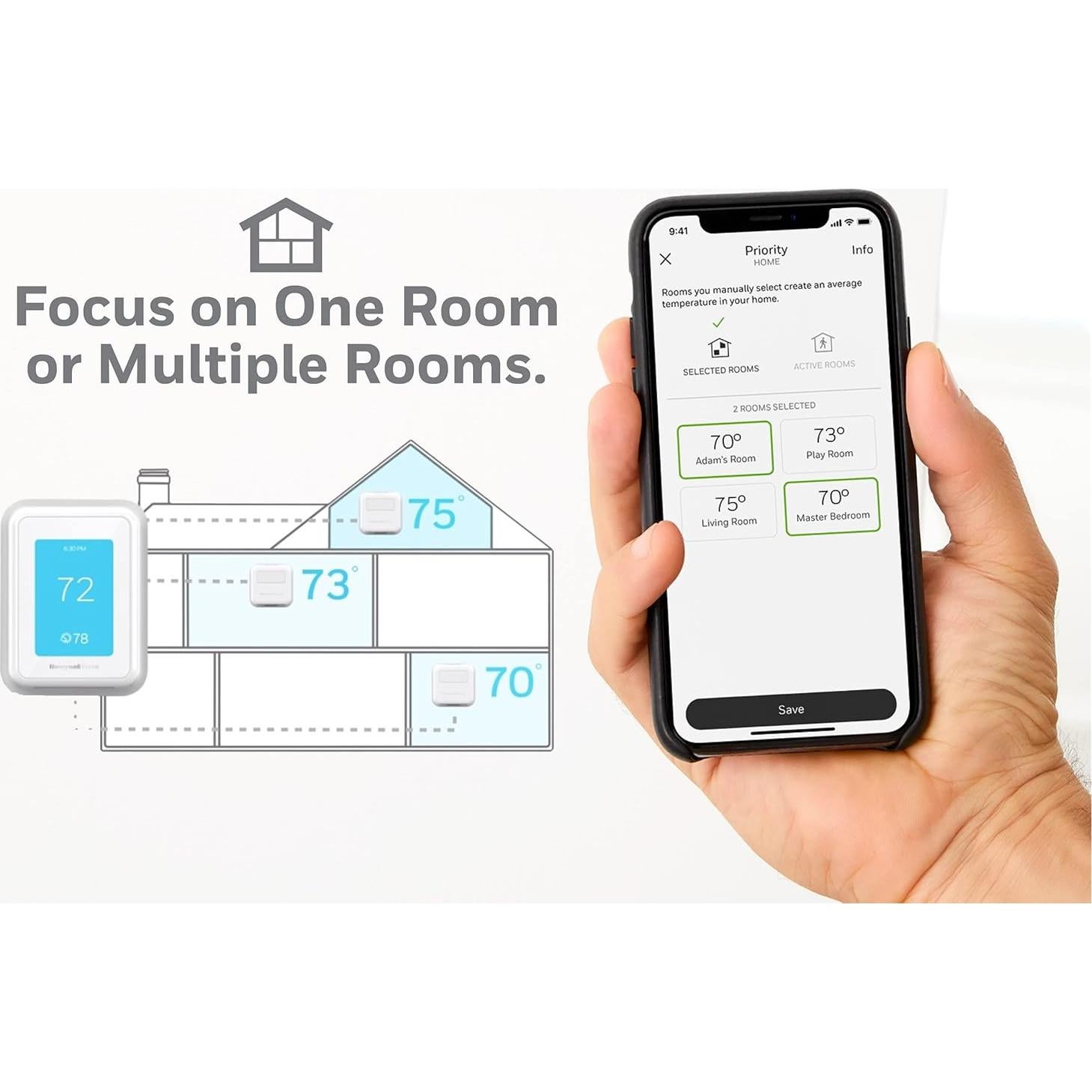 Termostato Inteligente Honeywell T9 WiFi con Sensor