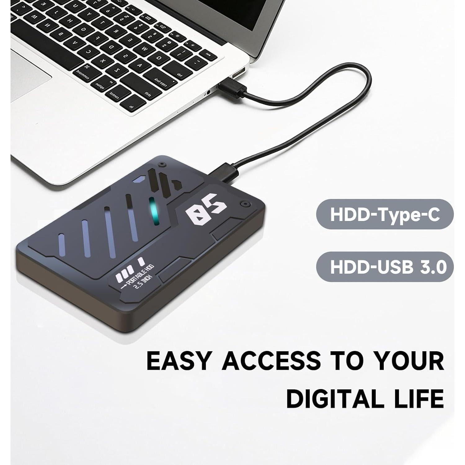 Disco Duro Externo Portátil Tianken 250GB USB 3.1 Tipo C