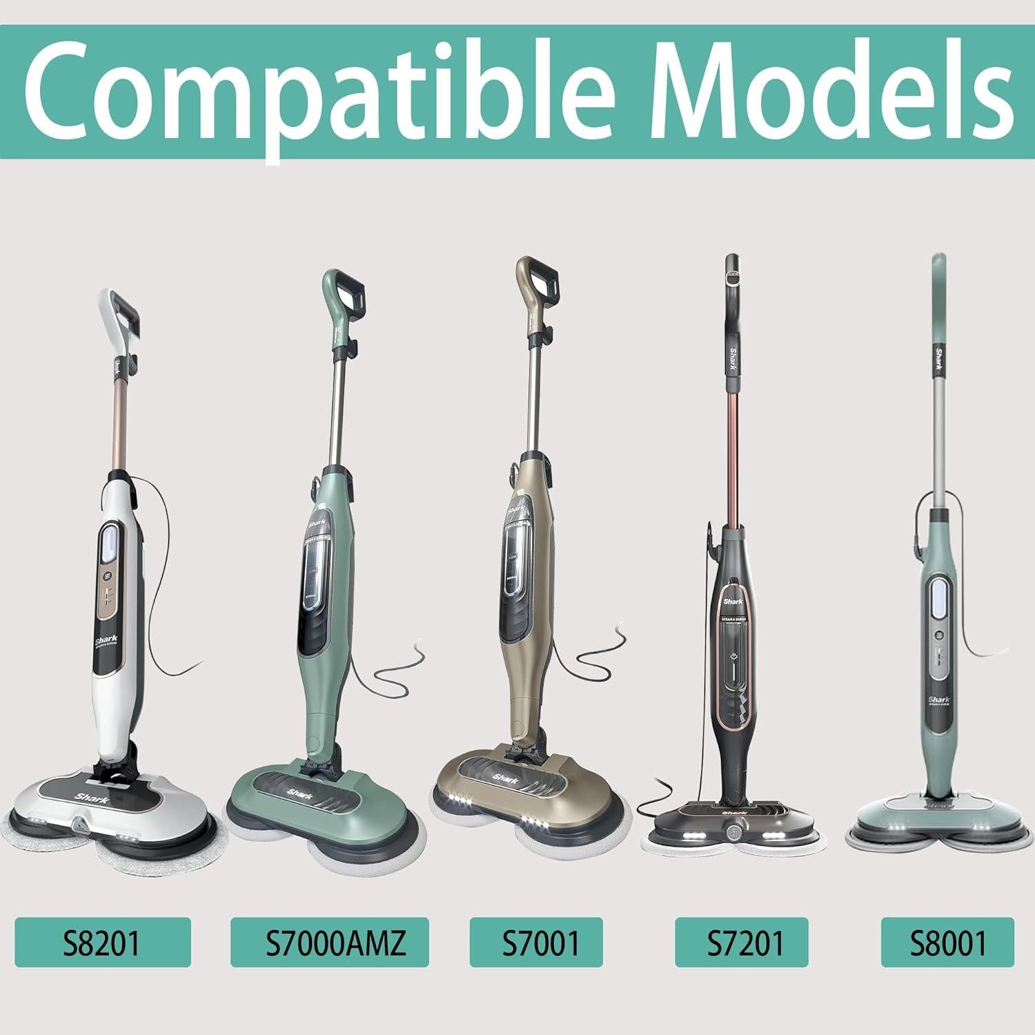 Paquete de 12 almohadillas de repuesto Shark S7000 S8201