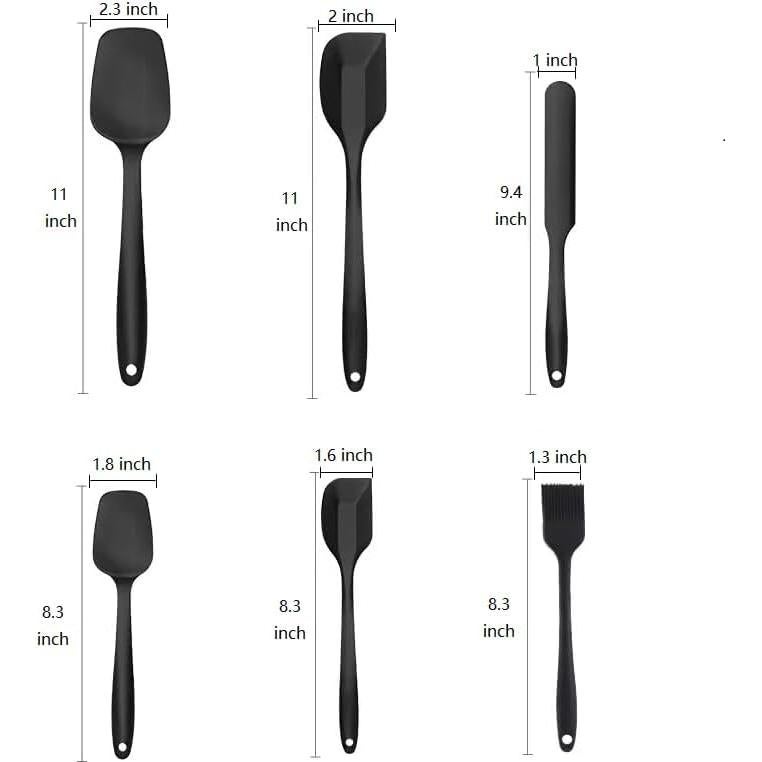 Set de 6 Espátulas de Silicona Neheewin Resistente al Calor