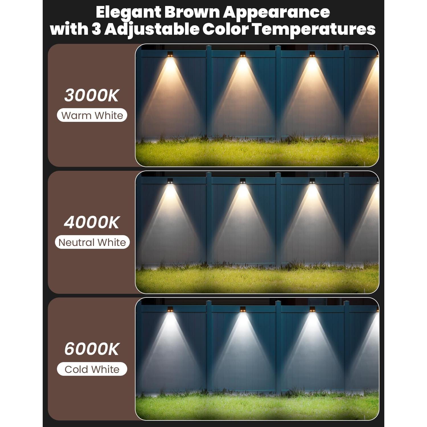 Luces Solares de Cerca Brighter 3000/4000/6000K 8 Paquete