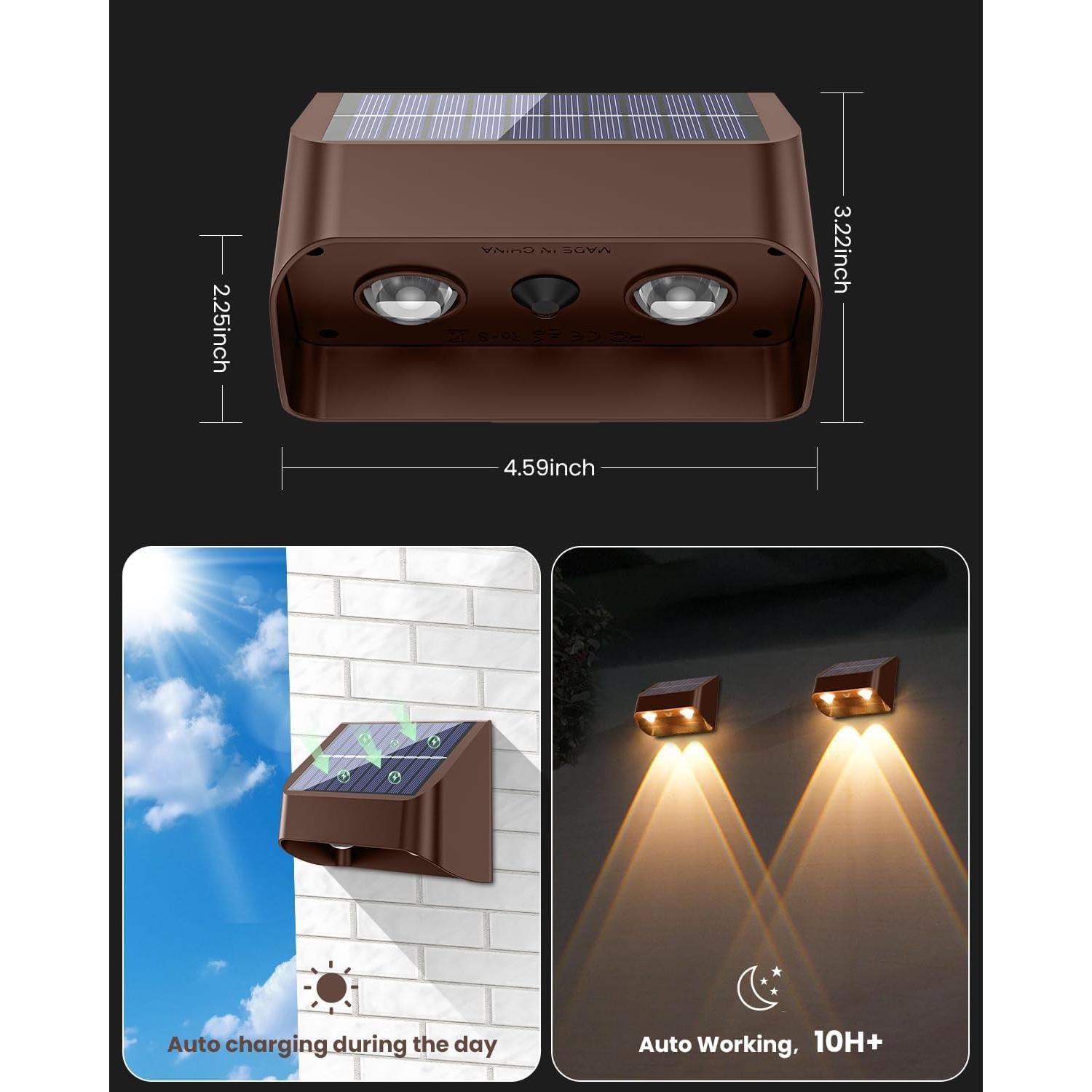 Luces Solares de Cerca Brighter 3000/4000/6000K 8 Paquete