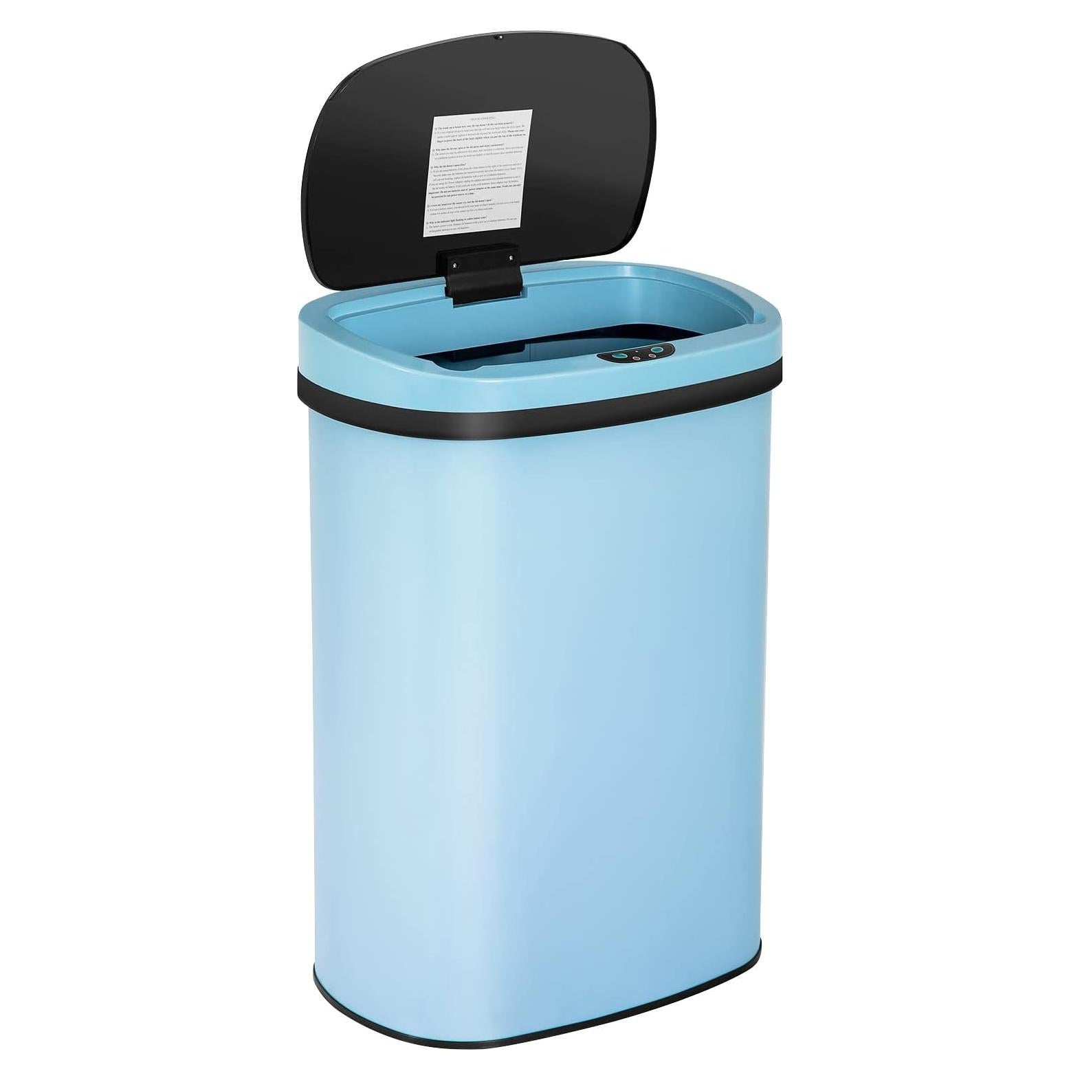 Bote de Basura Mueble de América 49L con Sensor Infrarrojo Negro