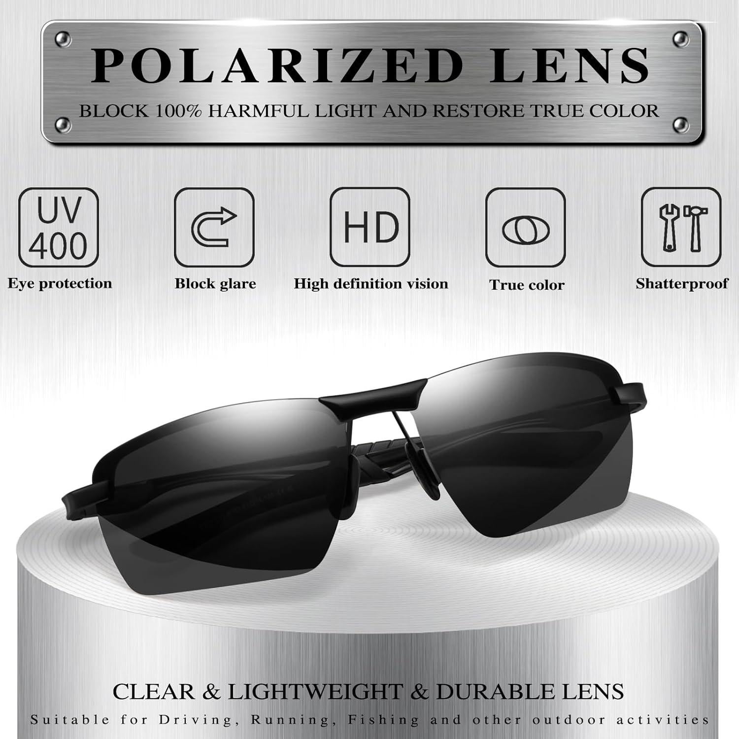 Gafas de Sol Polarizadas Sungait Al-Mg Hombres Deporte