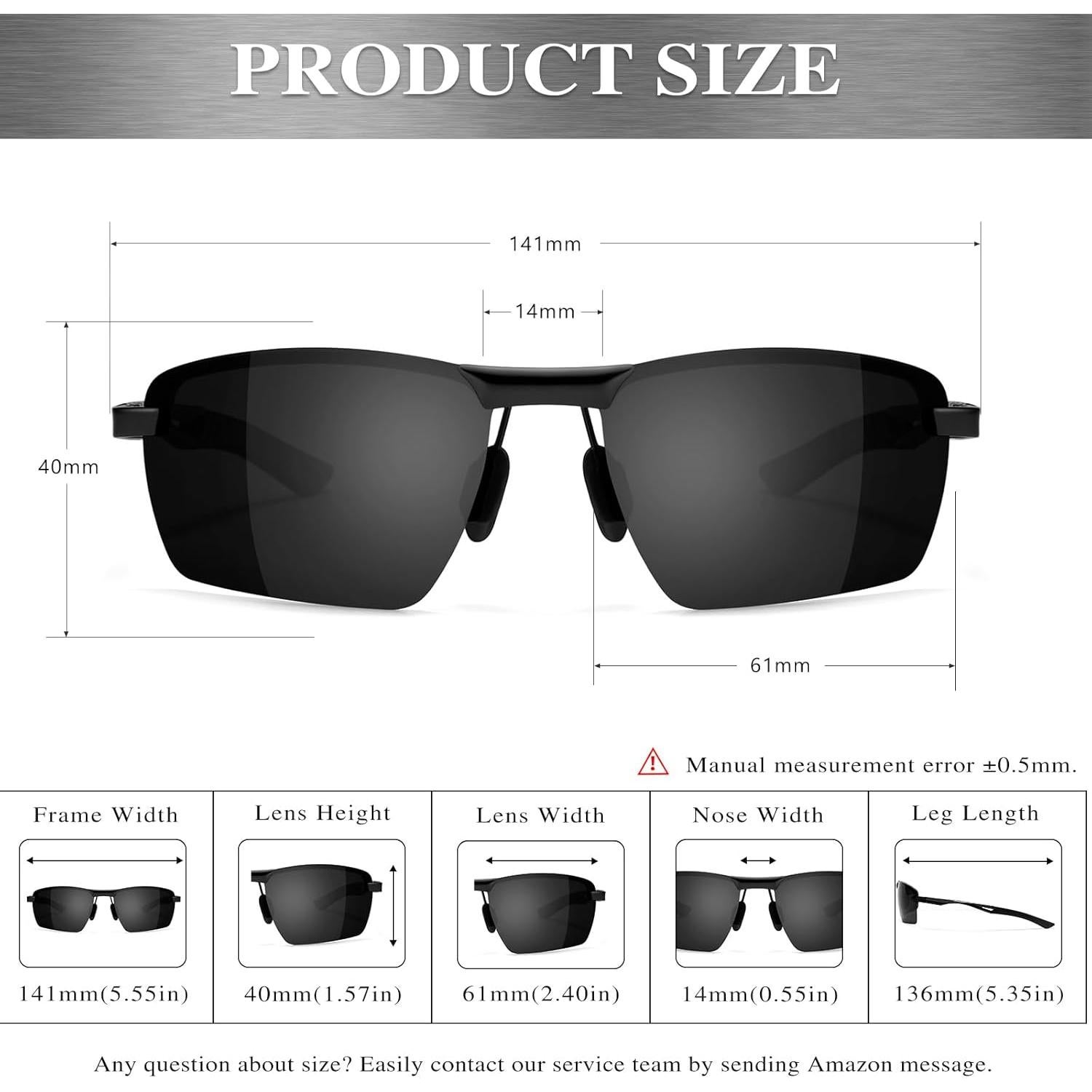 Gafas de Sol Polarizadas Sungait Al-Mg Hombres Deporte