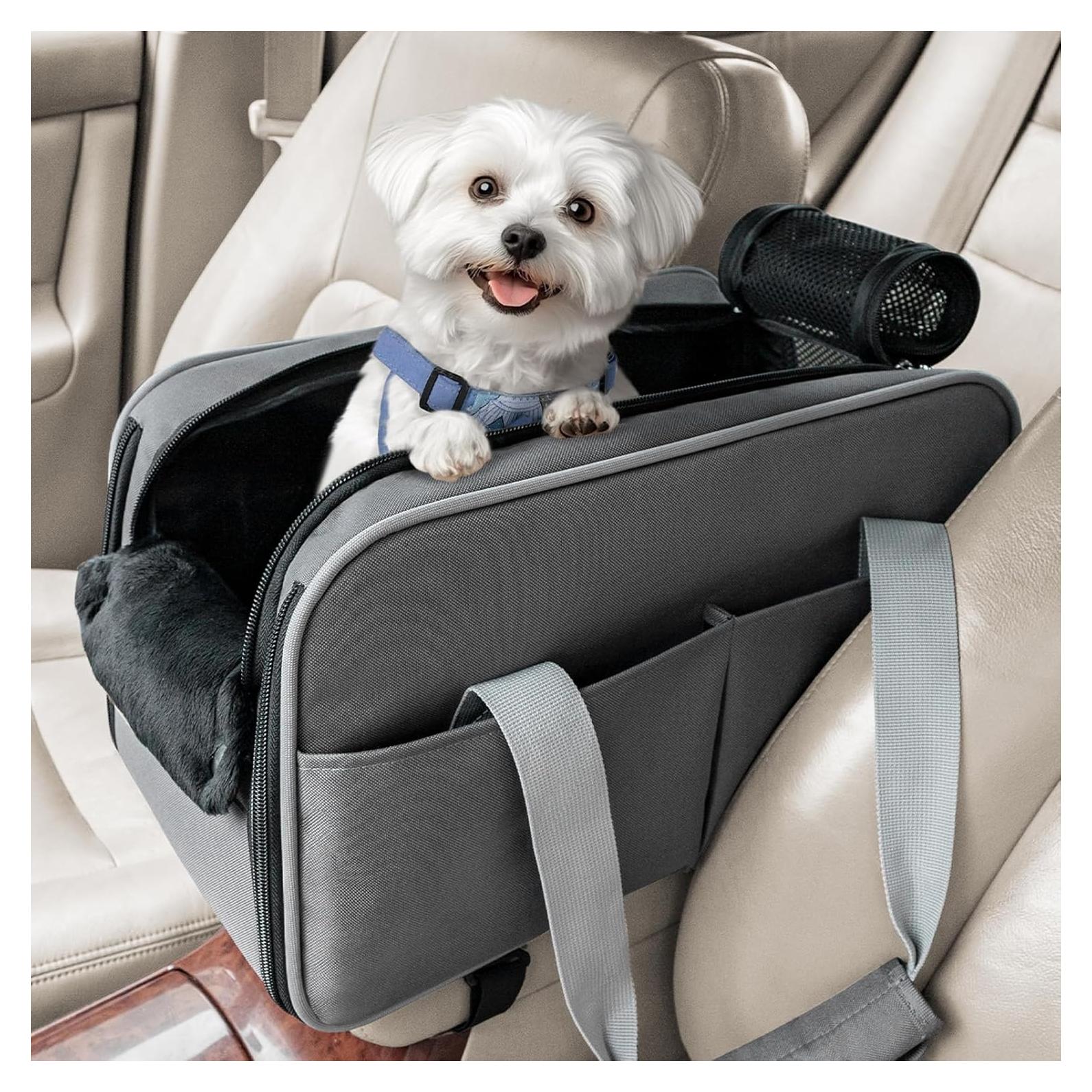 Asiento de perro para automóvil PETSFIT Gris Profundo 42.93x22.86cm