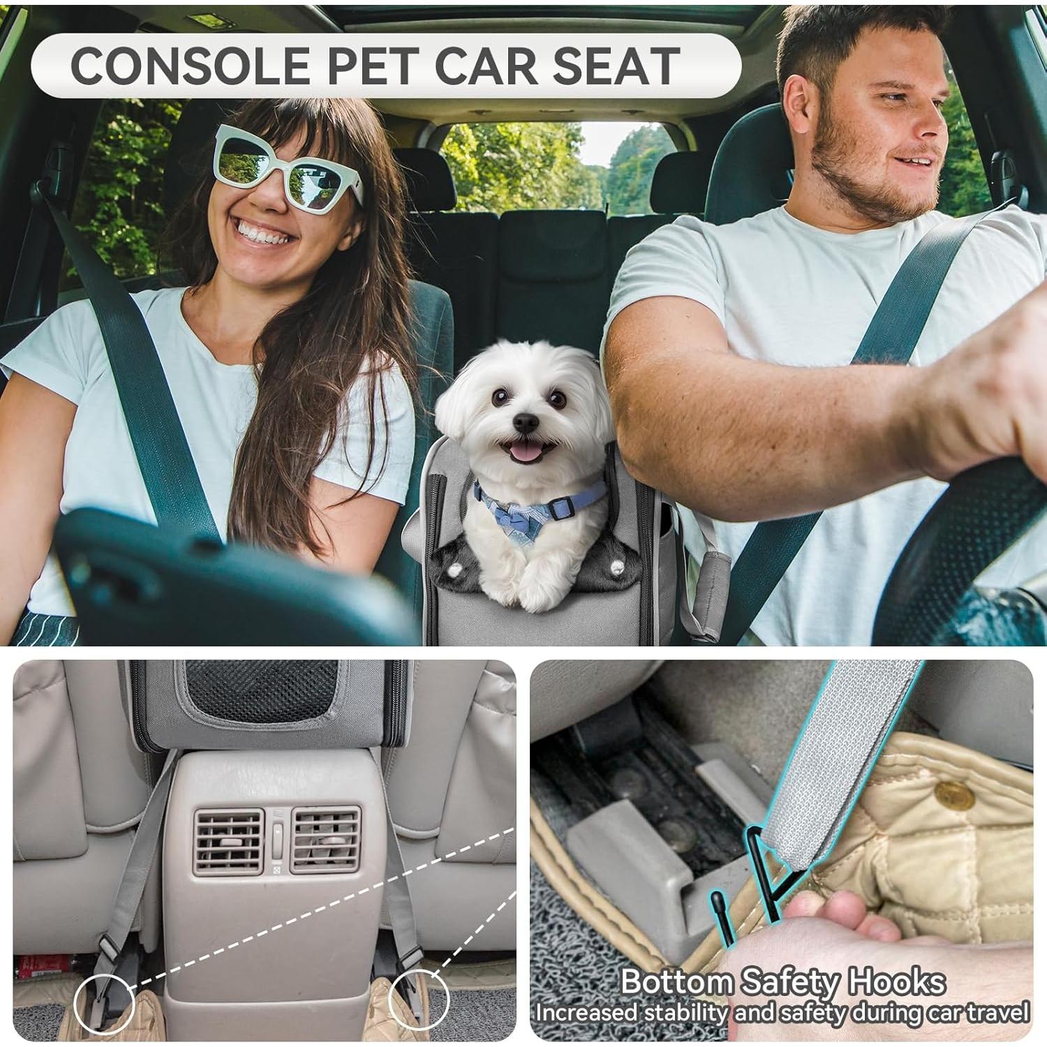 Asiento de perro para automóvil PETSFIT Gris Profundo 42.93x22.86cm