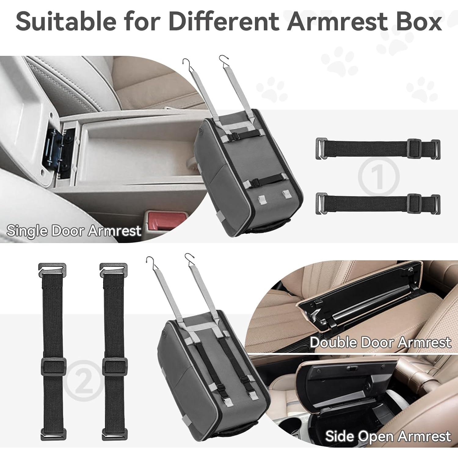 Asiento de perro para automóvil PETSFIT Gris Profundo 42.93x22.86cm