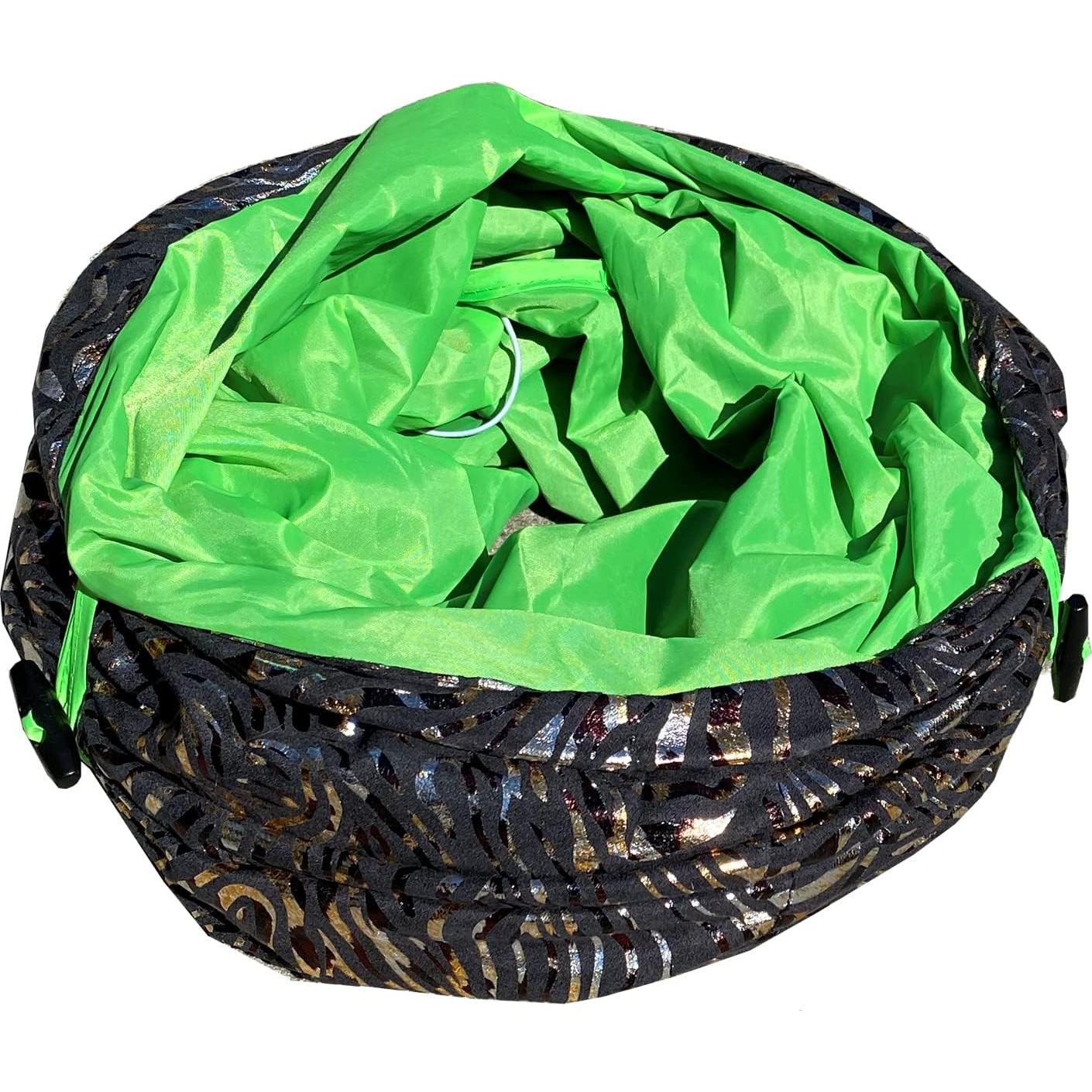 Túnel Plegable para Gatos HDP 127 cm con Juguete Cebra