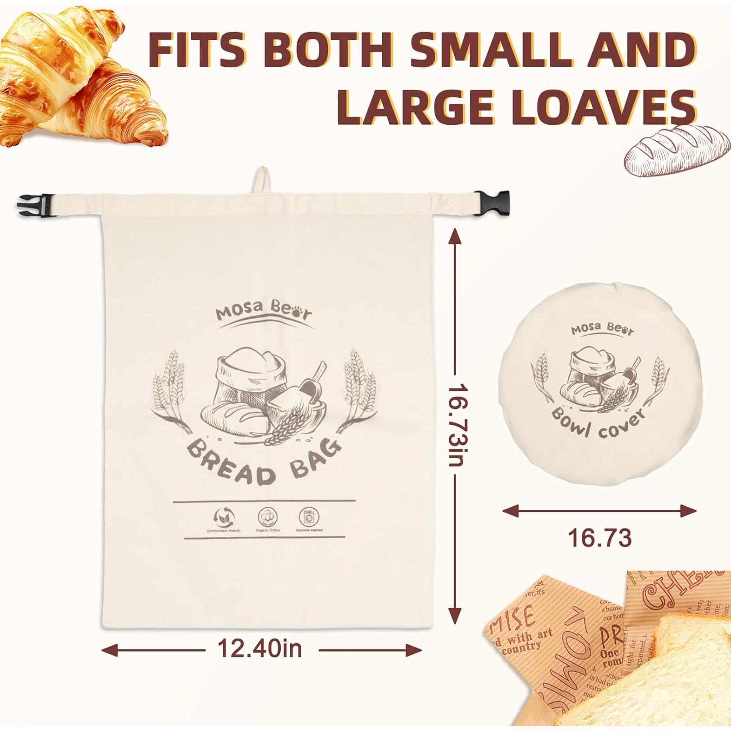 Bolsas de Cera de Abeja MOSA BEAR para Pan 31.75x43.18cm